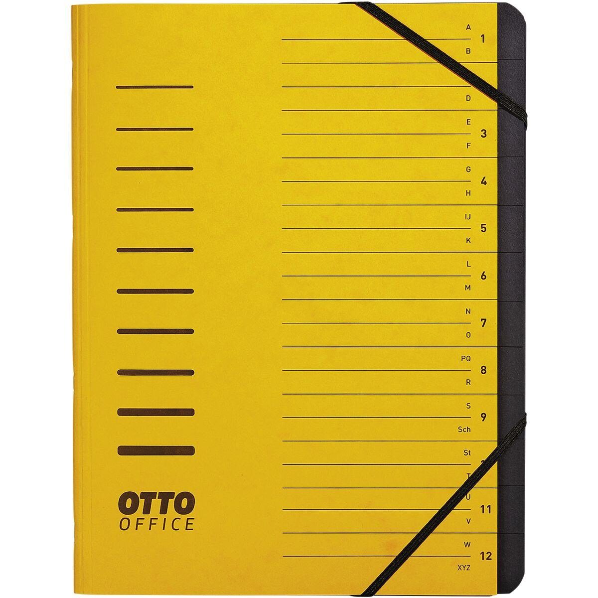 Otto Office Organisationsmappe Standard, Sammelmappe mit 12 Fächern, DIN A4