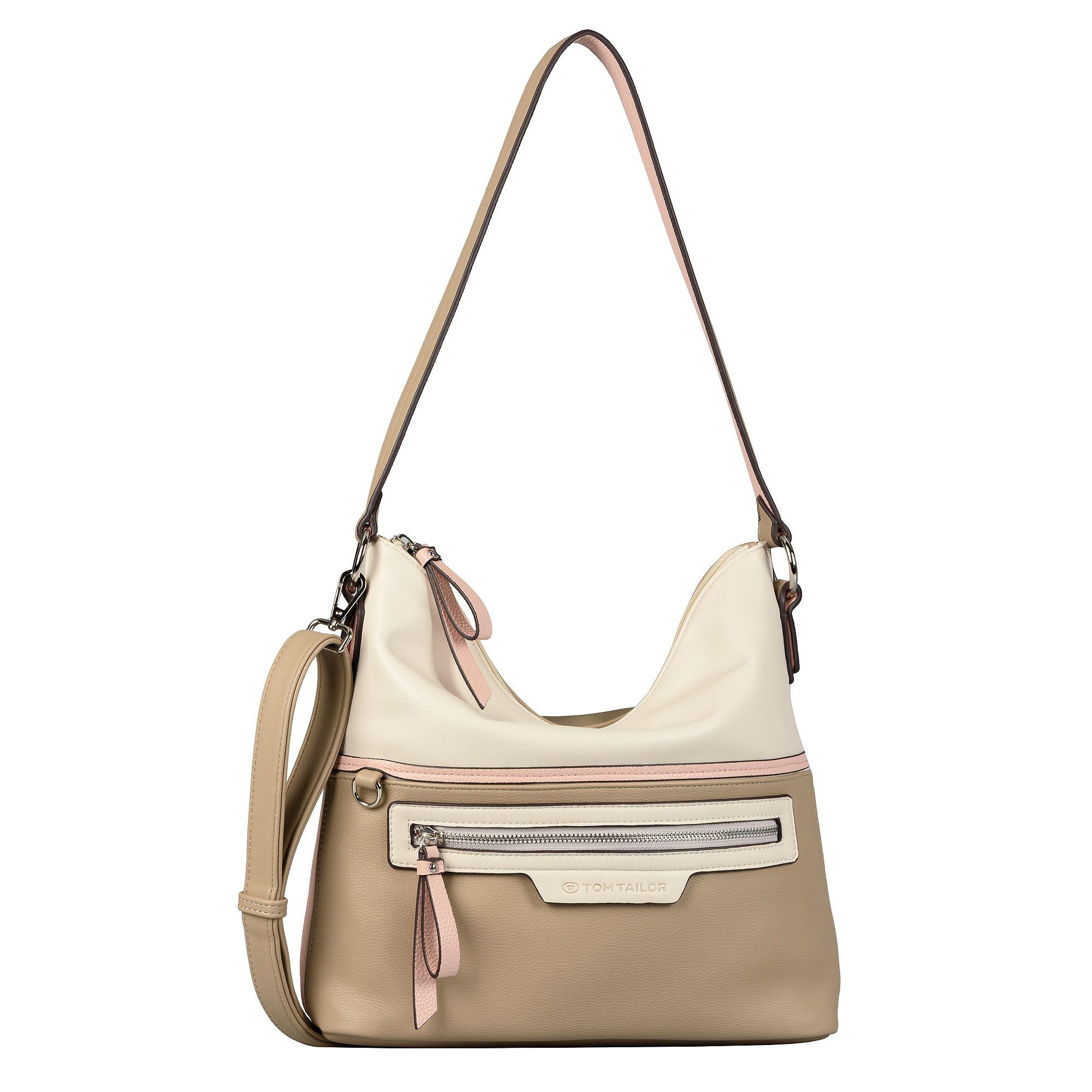 TOM TAILOR Umhängetasche Hobo Bag Jule MIXED ROSE