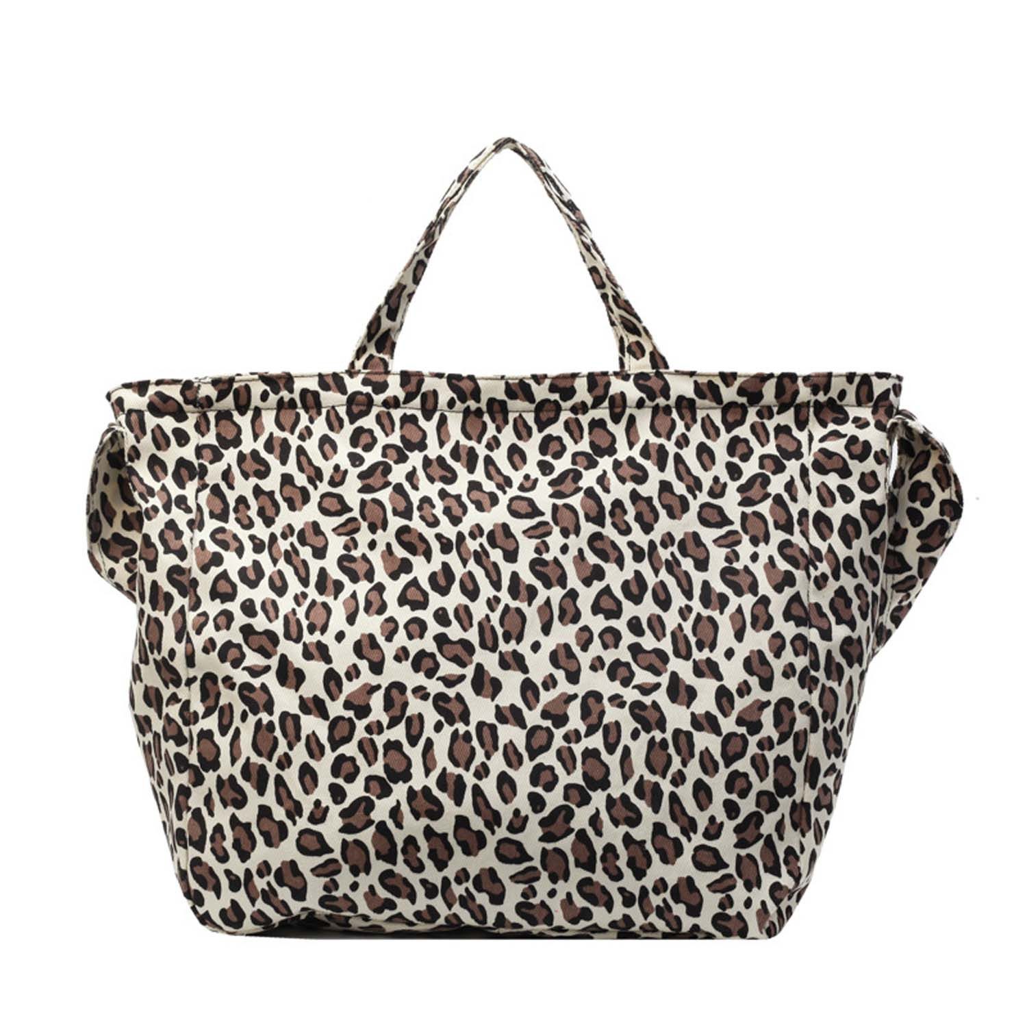 Zaewry Schultertasche Hobo-Tasche mit Leopardenmuster, große Kapazität