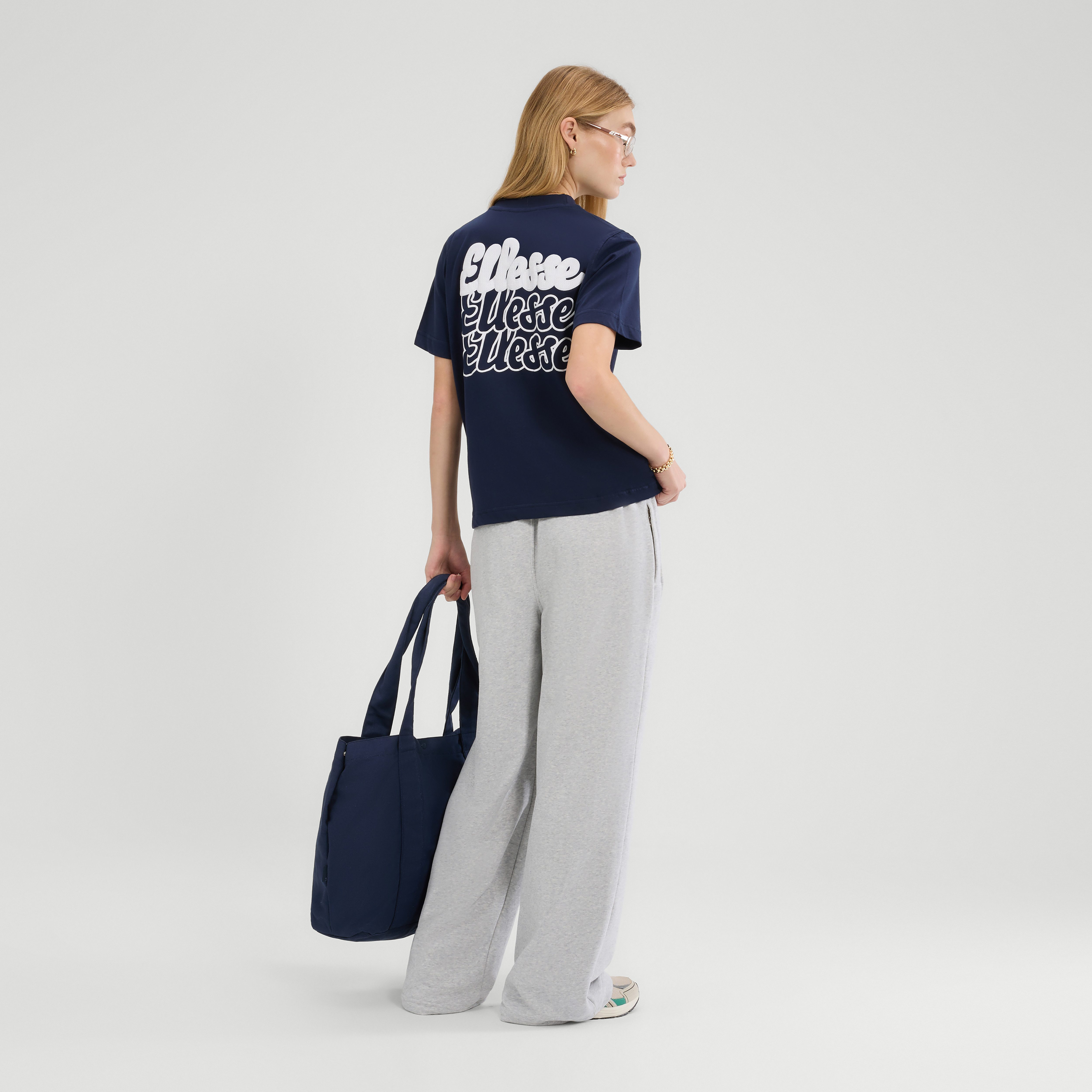 Ellesse T-Shirt mit Rundhalsausschnitt, Kurzarm, aus Baumwolle