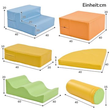Fangqi Spielbausteine Softbausteine zum Toben & Klettern, im Vorschulalter & Babys (6 St)