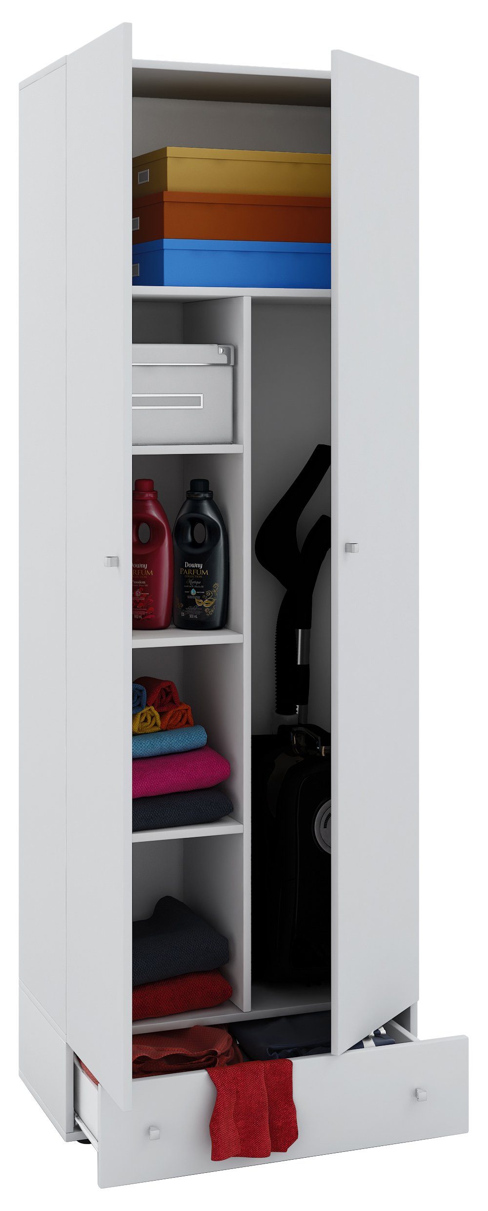 VCM Mehrzweckschrank Holz Besenschrank Staubsauger Putzschrank günstig online kaufen