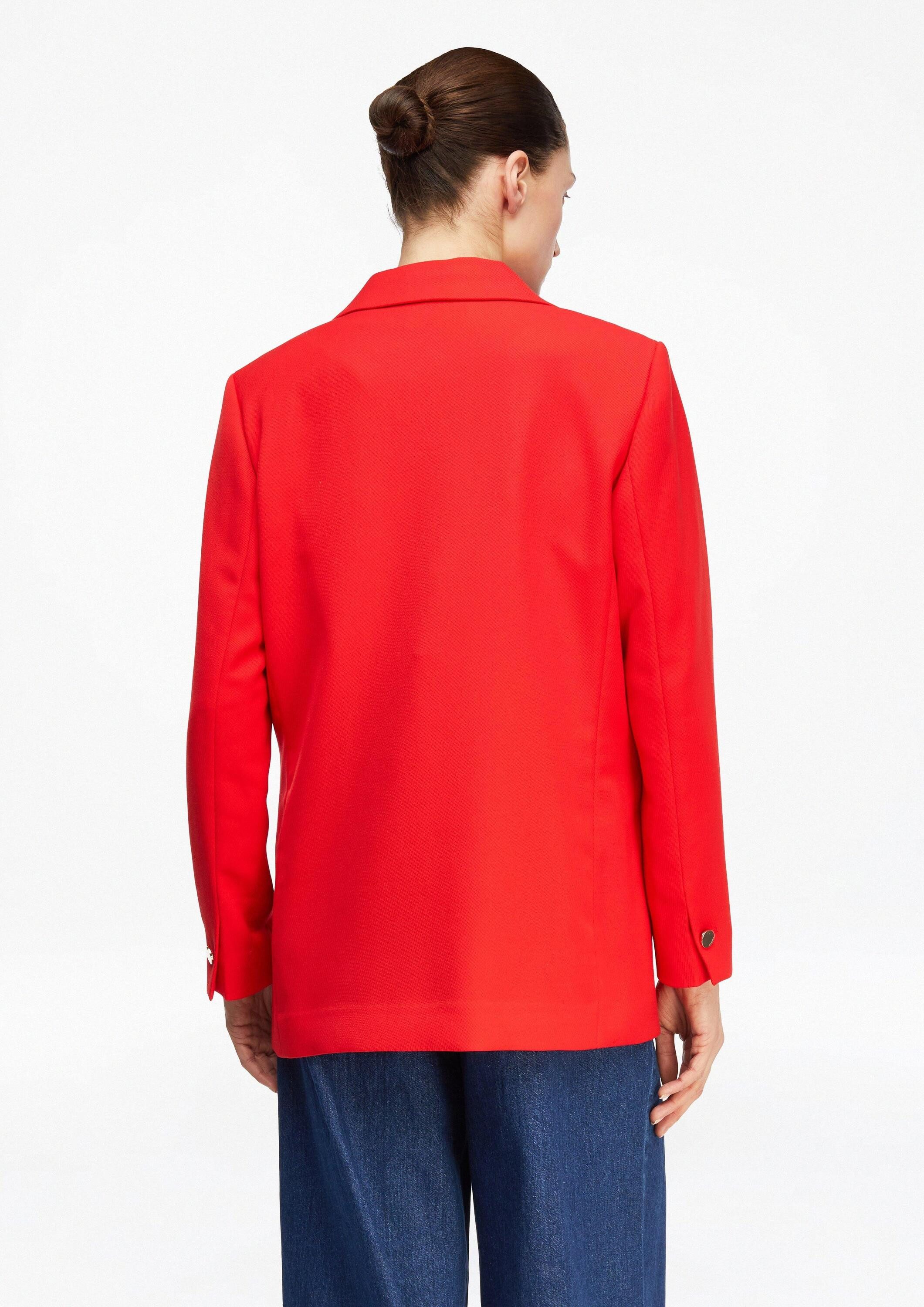 comma Jackenblazer Indoor-Blazer Twill-Blazer im Relaxed Fit