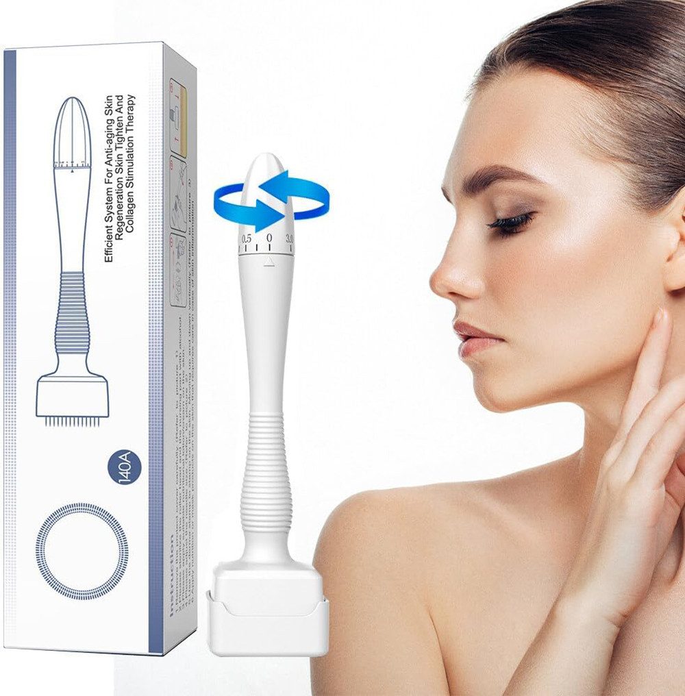Mikrodermabrasionsgerät Dermaroller, Einstellbarer Microneedling Derma Stamp