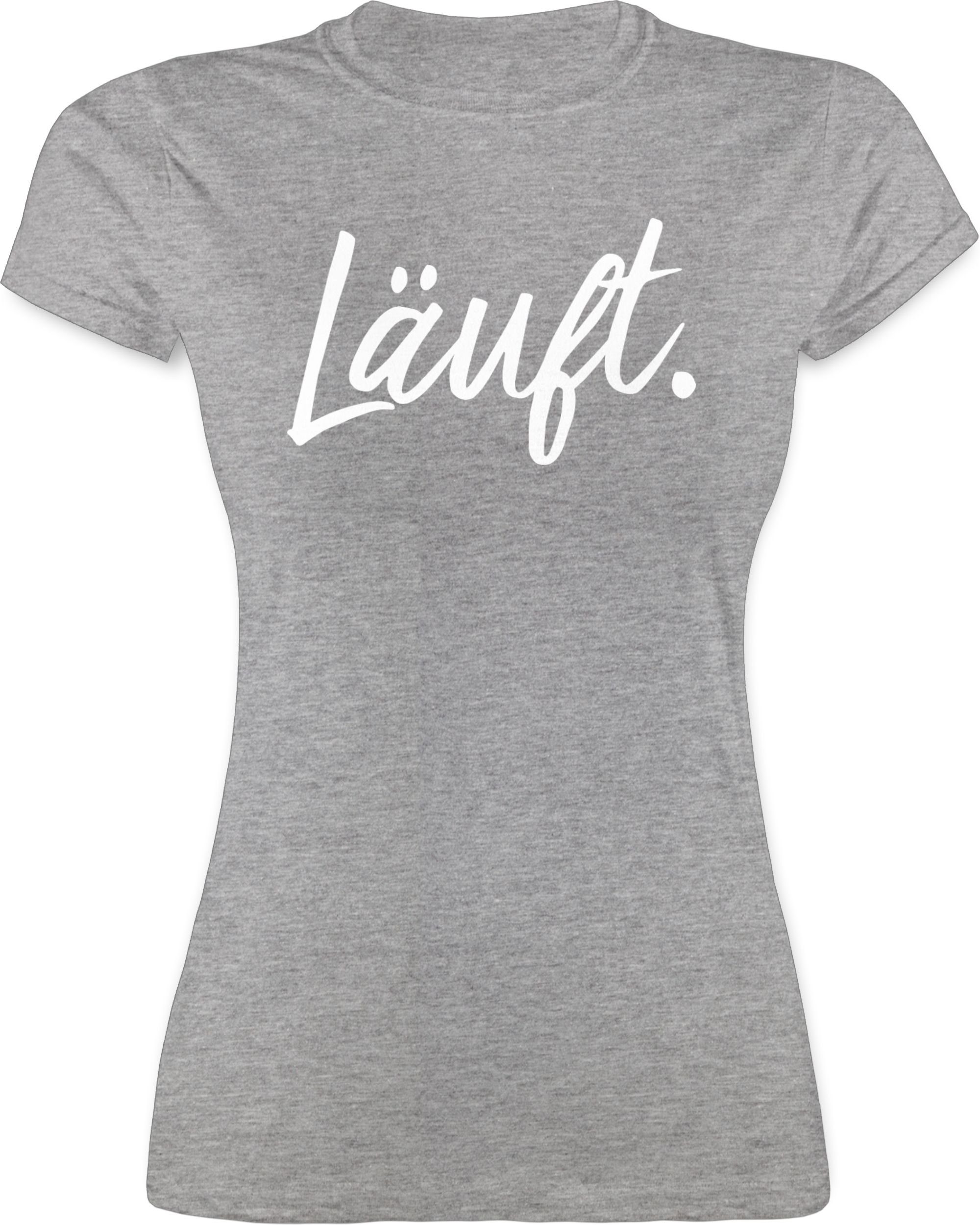 Shirtracer T-Shirt »Läuft - Statement - Sprüche Statement mit Spruch - Damen  Premium T-Shirt« (1-tlg) Spruchshirt mit Sprüchen online kaufen | OTTO