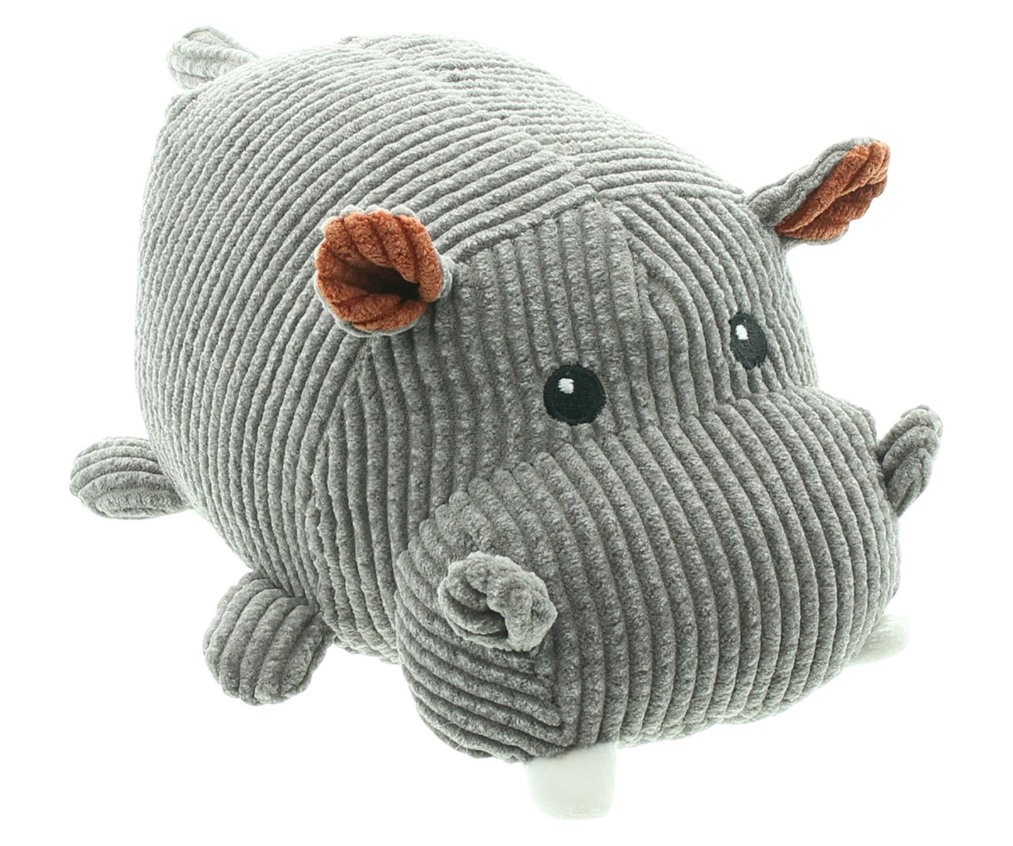 Dekoleidenschaft Bodentürstopper "Hippo" Türstopper aus Stoff schwer Türhalter Nilpferd Boden Türpuffer, Türfeststeller Tier, Fensterstopper