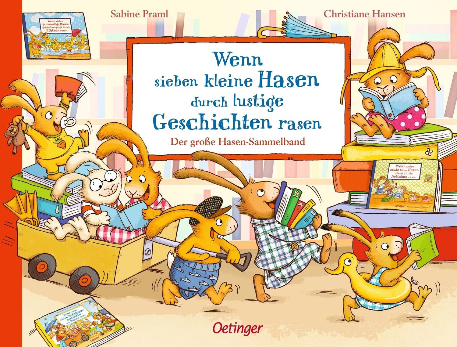 Kinderbuch Wenn sieben kleine Hasen durch lustige Geschichten rasen Der große Has Sabine Praml