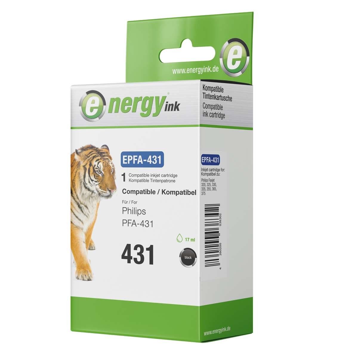 Energy-ink Tintenpatrone P431 ersetzt Philips PFA 431 black Tintenpatrone