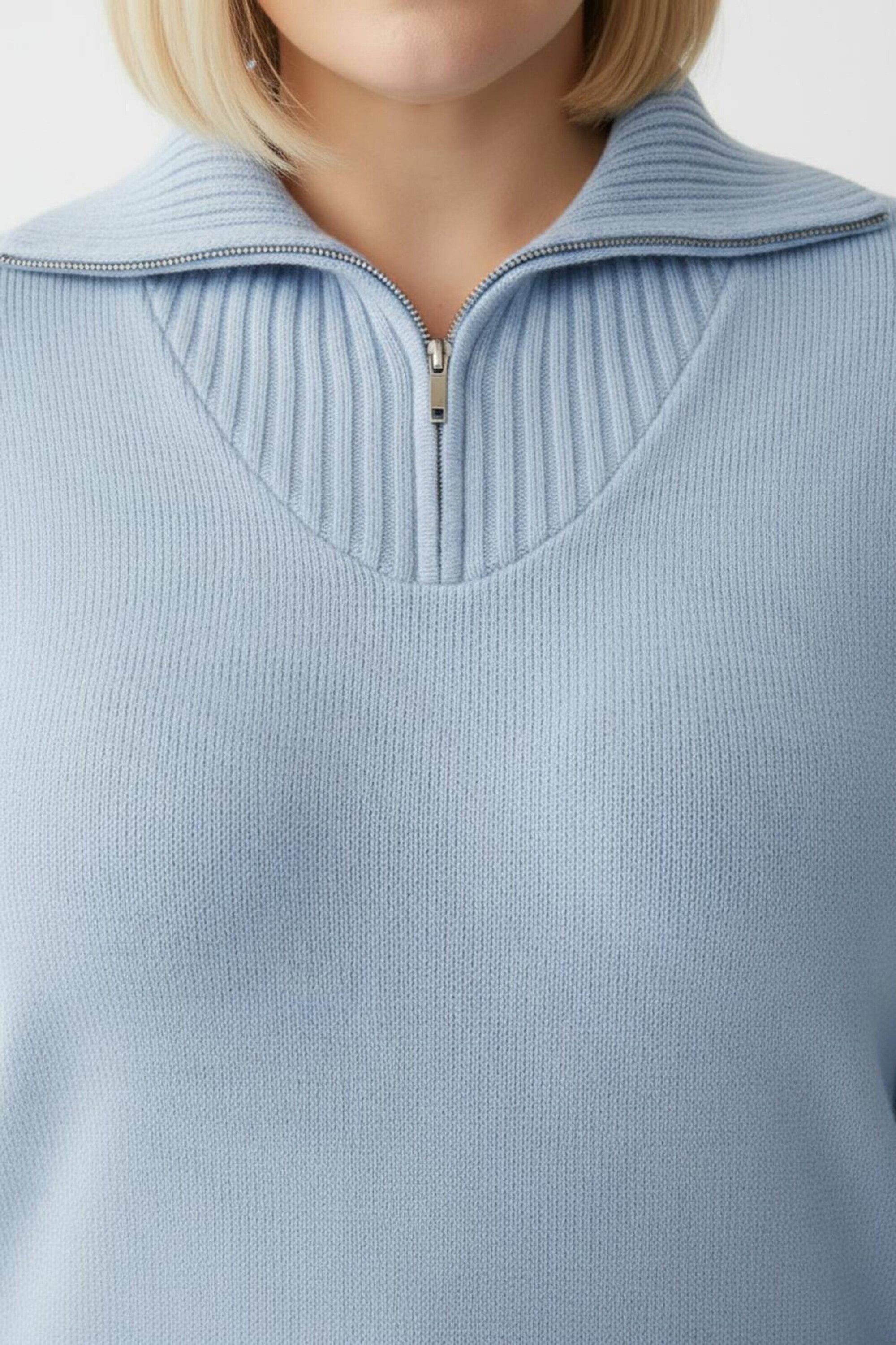 Witt Strickpullover Pullover Langarm Materialmix