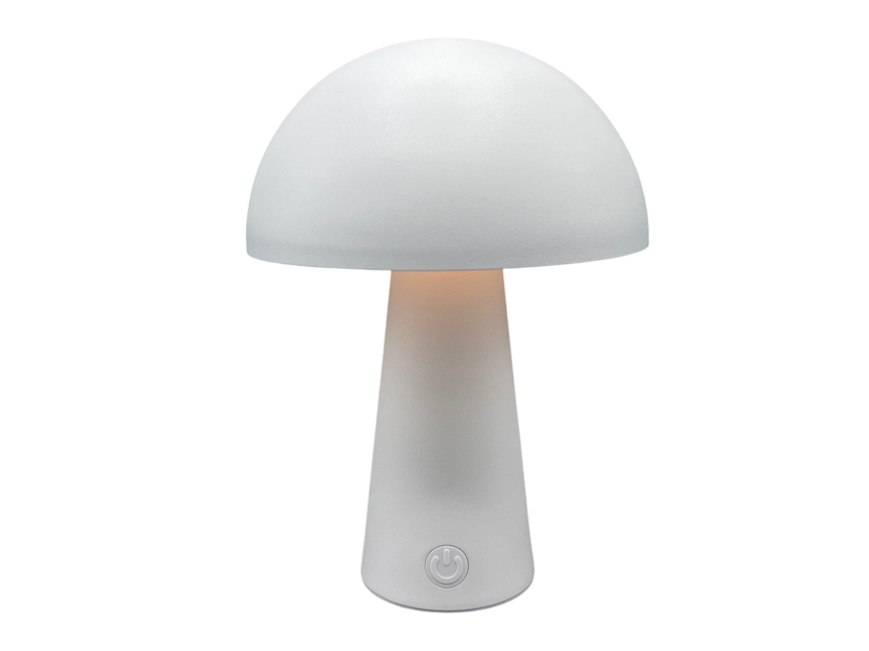 Coen Bakker Deco BV LED Außen-Tischleuchte, Dimmfunktion, LED, warmweiß, kaltweiß, neutralweiß, USB touch dimmbar weiß matt 3 Lichtfarben 15x21cm