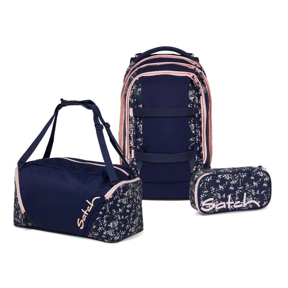 Satch Schulrucksack Pack (3tlg, inkl. Schlamperbox und Sporttasche)