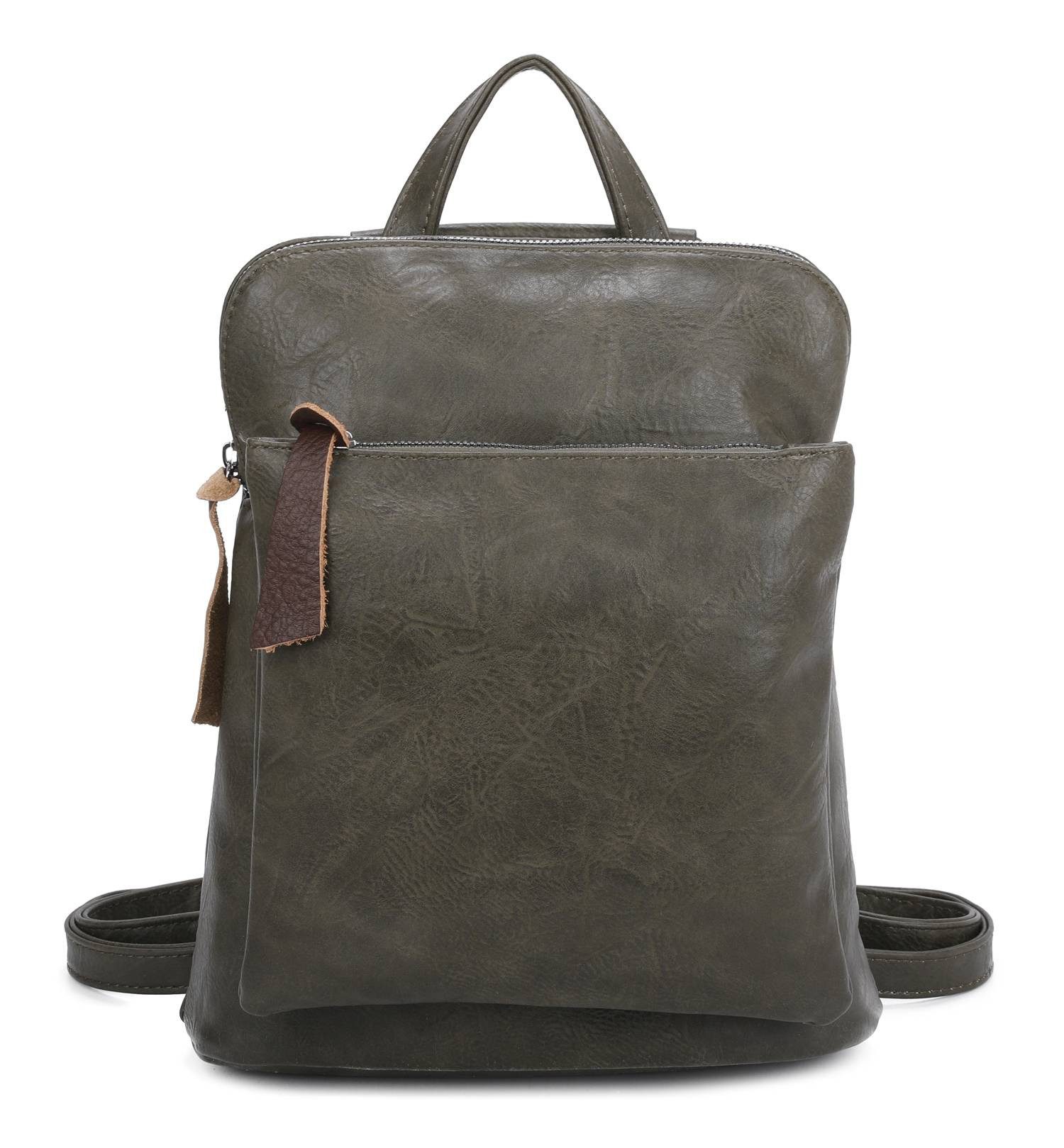 ITALYSHOP24 Rucksack Damen Rucksack Tasche Umhängetasche Schultertasche Han günstig online kaufen