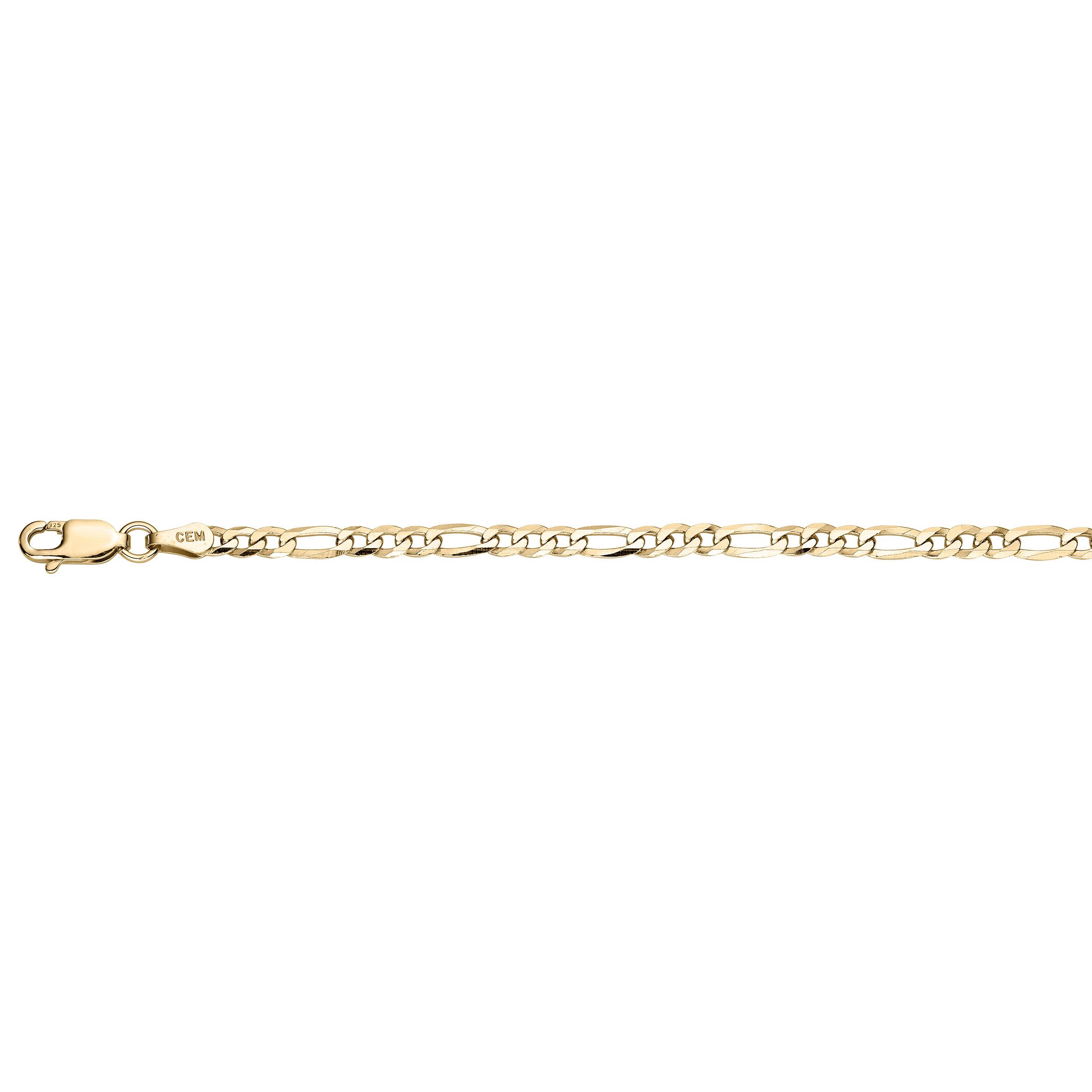 Firetti Armkette Schmuck Geschenk Silber 925 Figarokettengliederung ca. 3,2 mm breit, Made in Germany