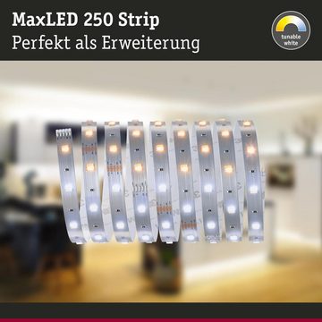 Paulmann LED Stripe LED Strip MaxLED Erweiterung in Silber 9W 675lm 2700-6500K 2500mm, 1-flammig, LED Streifen