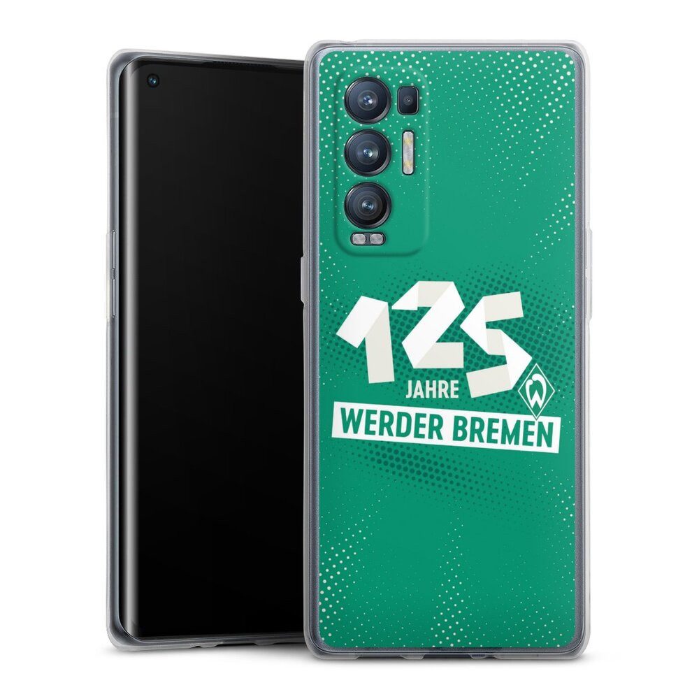 DeinDesign Handyhülle 125 Jahre Werder Bremen Offizielles Lizenzprodukt, Oppo Find X3 Neo Silikon Hülle Bumper Case Handy Schutzhülle