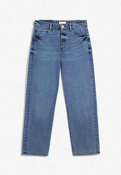 Armedangels Straight-Jeans »FJELLAA CR. CIRCULAR Damen Straight Fit Mid Waist« (1-tlg)