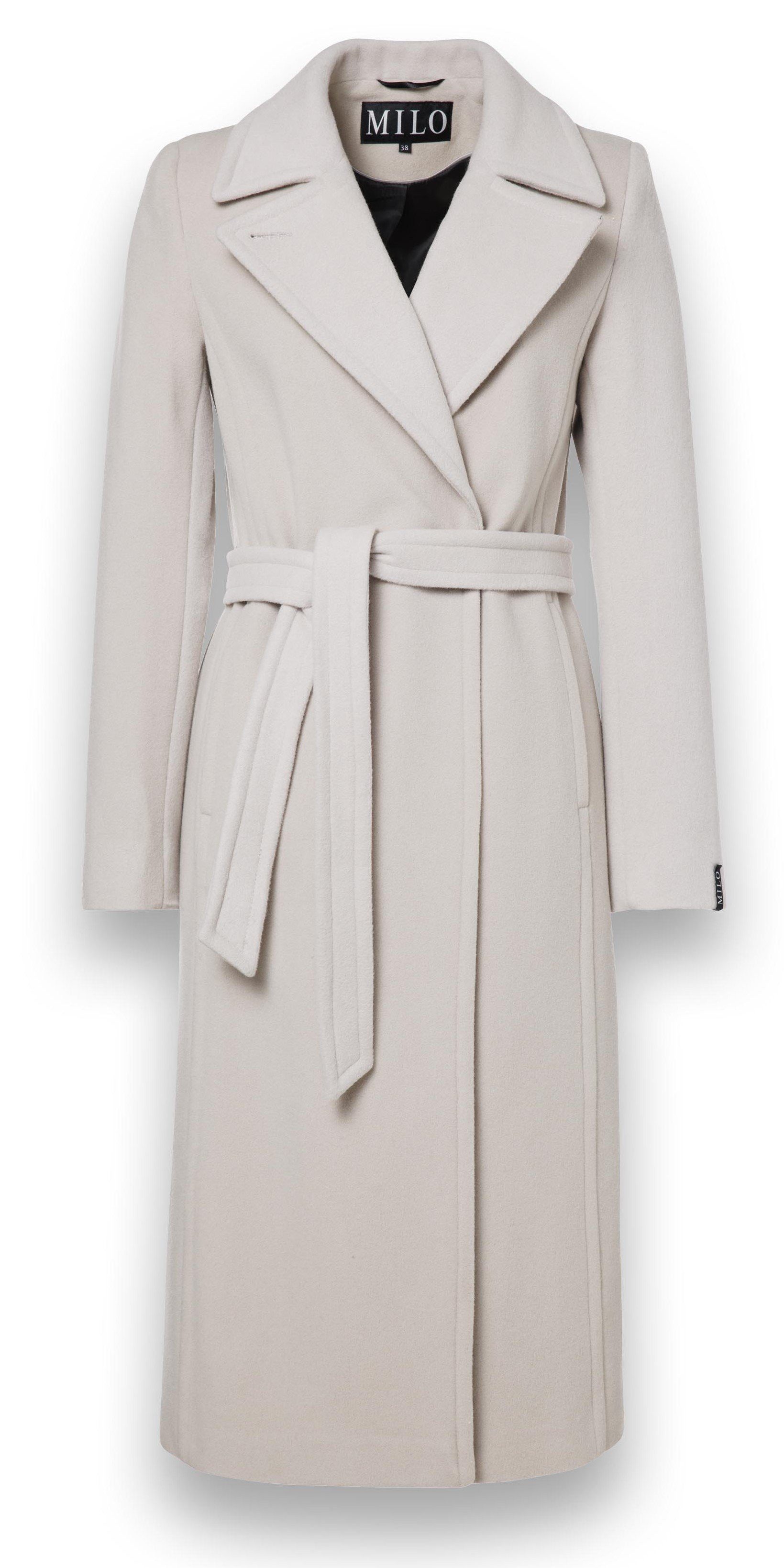Milo Wintermantel Wanda (Wollmischung) hellgrau Damen günstig online kaufen