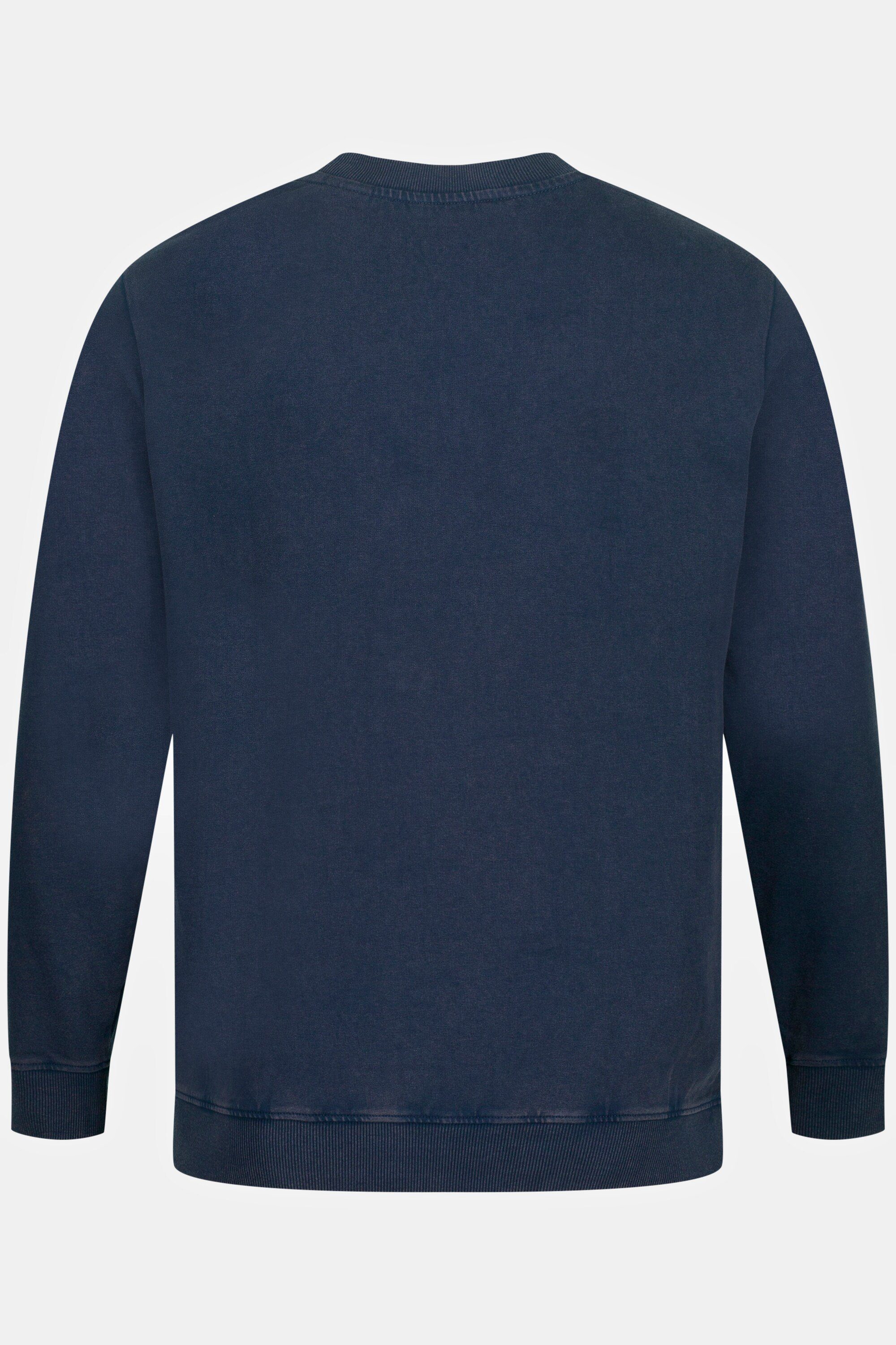 mattes leichte Qualität T-Shirt washed JP1880 Bauchfit nachtblau Sweatshirt acid