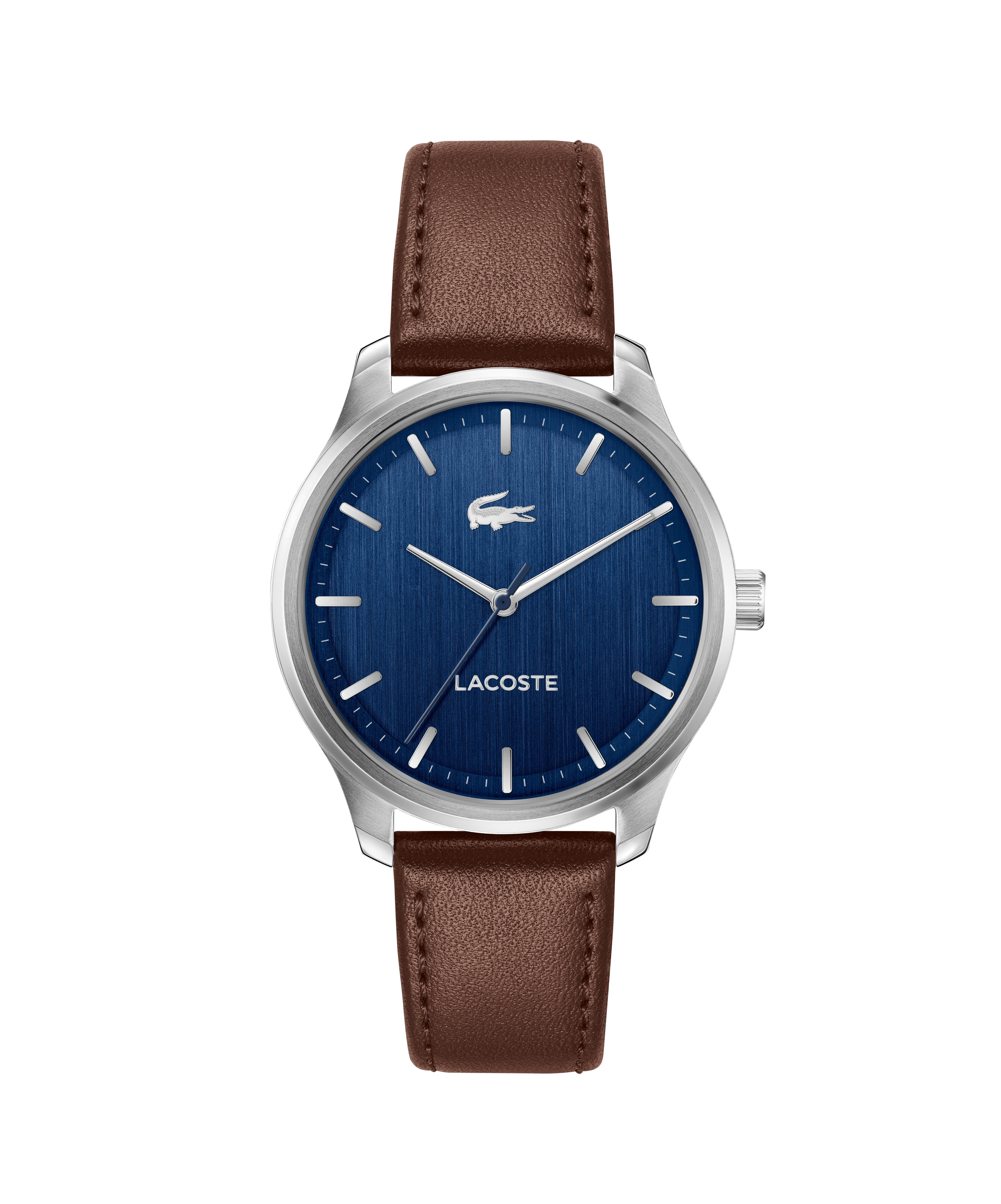 Lacoste Quarzuhr LISBON 2011477, Armbanduhr, Herrenuhr, Lederarmband, analo günstig online kaufen