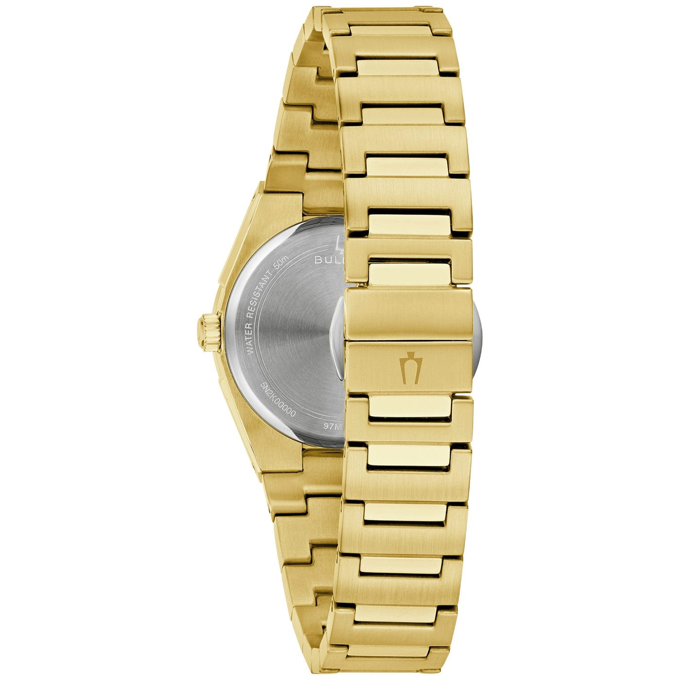 Bulova Quarzuhr Classic 97M123, Armbanduhr, Damenuhr, Edelstahlarmband, analog, Big Date