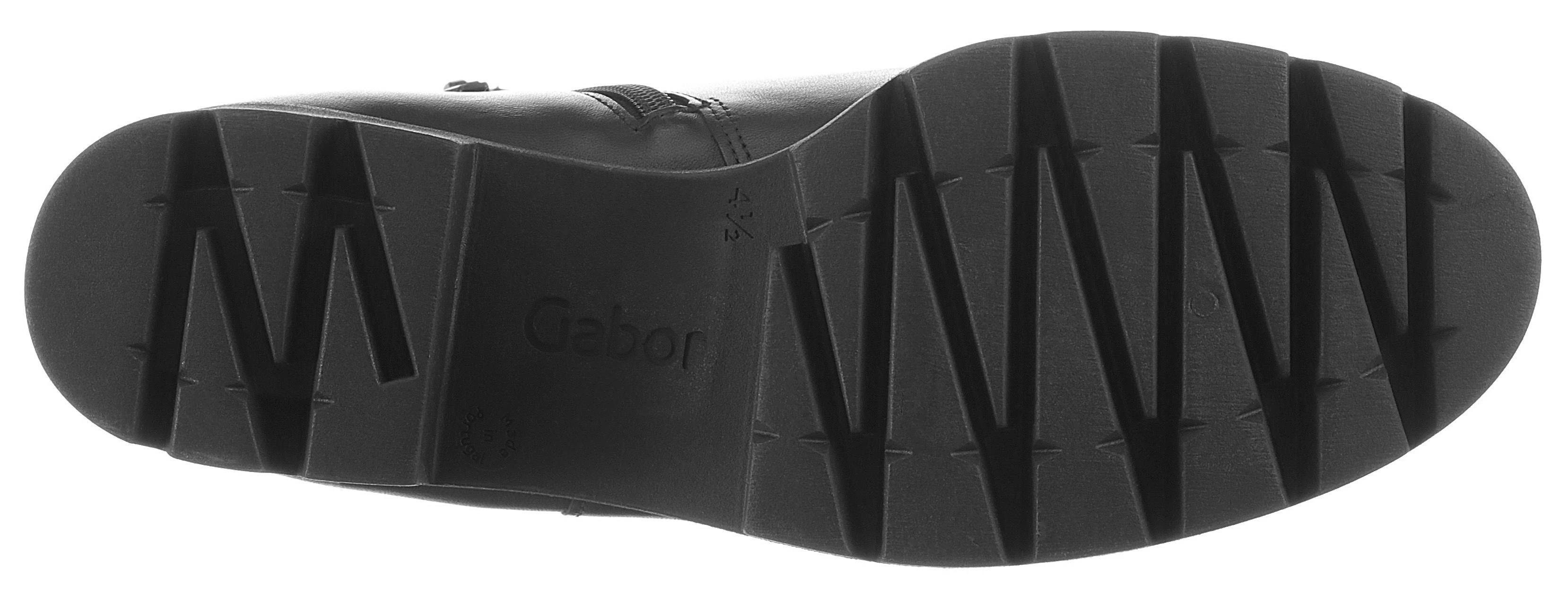 Gabor mit schwarz angesagter Profilsohle Chelseaboots