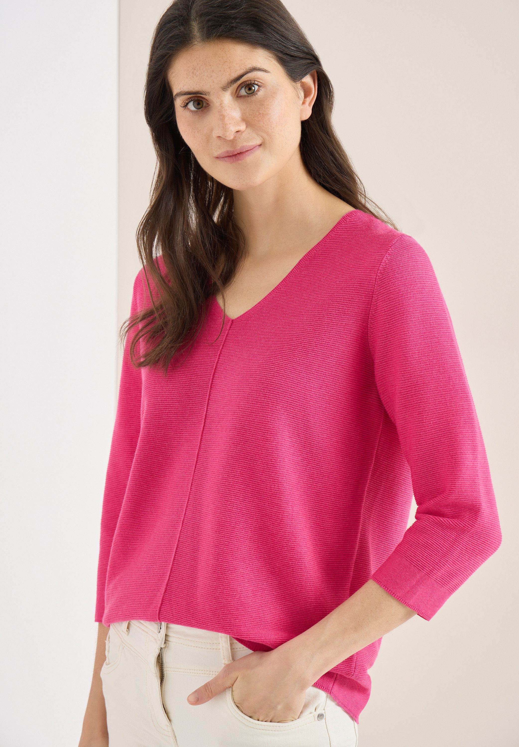 cecil 3/4 Arm-Pullover im soften Baumwoll-Mix