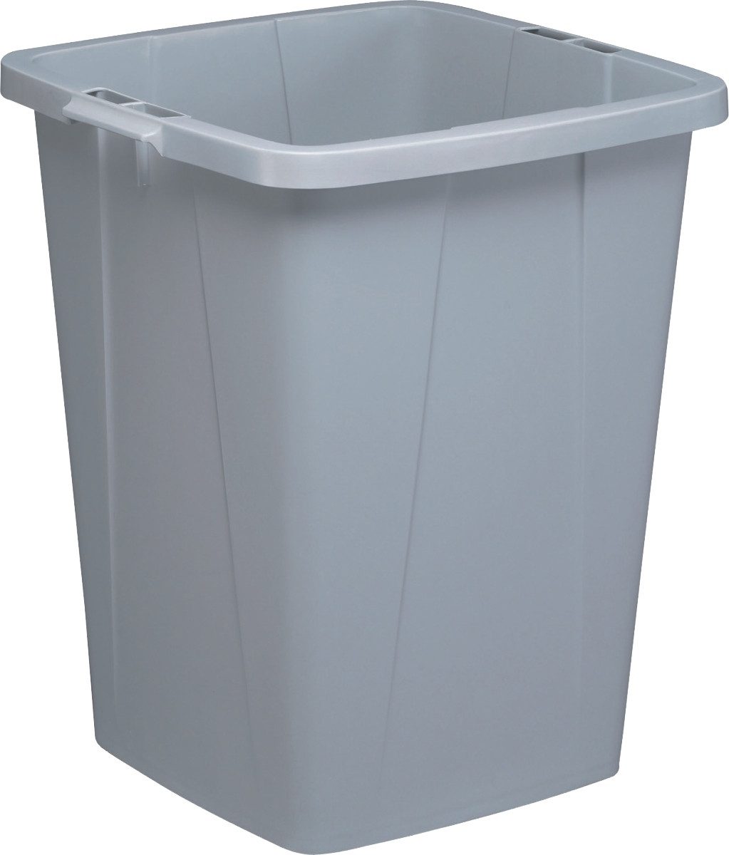 DURABLE Papierkorb Abfalltonne Durabin 90 grau 90l