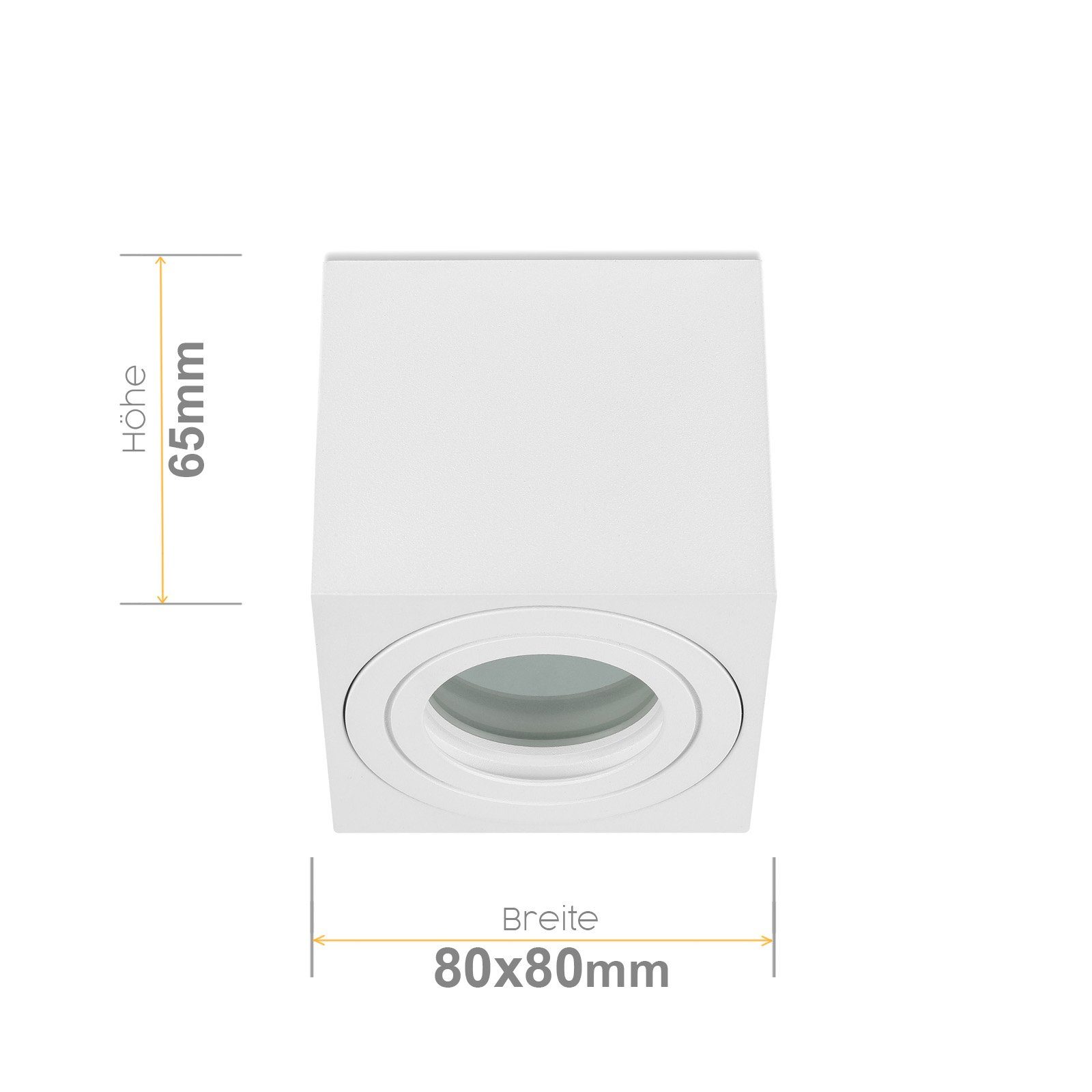 Sweet LED Aufbauleuchte Bad IP44 eckig günstig online kaufen