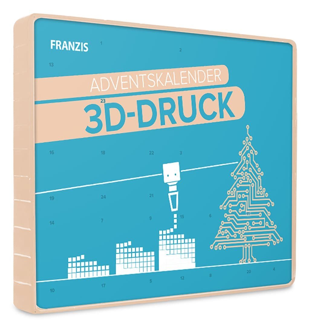 Franzis 3D-Puzzle Adventskalender 3D-Druck, Puzzleteile