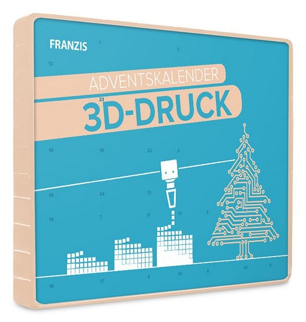 Franzis 3D-Puzzle Adventskalender 3D-Druck, Puzzleteile