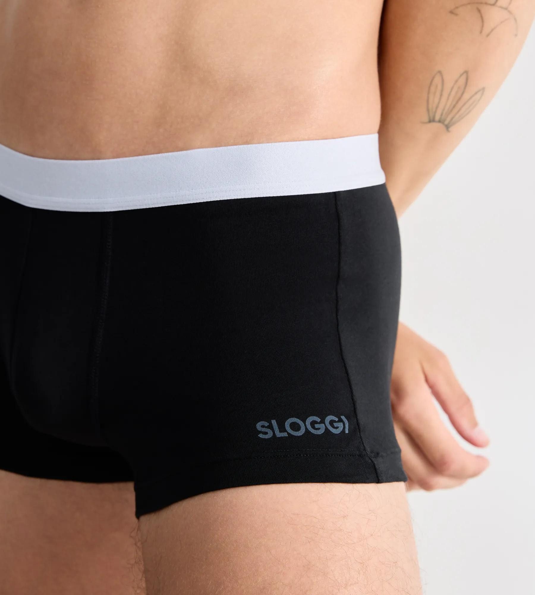sloggi Retro Pants men GO ABC 2.0 Hipster 2P (Packung, 2-St., 2er Pack) moderne bequeme Basics