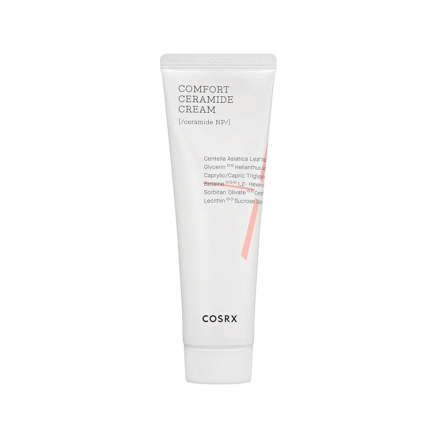 Cosrx Gesichtspflege Balancium Comfort Ceramide Cream – Beruhigende Gesichtscreme mit 50 % Centella Asiatica & Ceramiden zur Stärkung der Hautbarriere &, intensiven Feuchtigkeitspflege für empfindliche Haut (80 g)