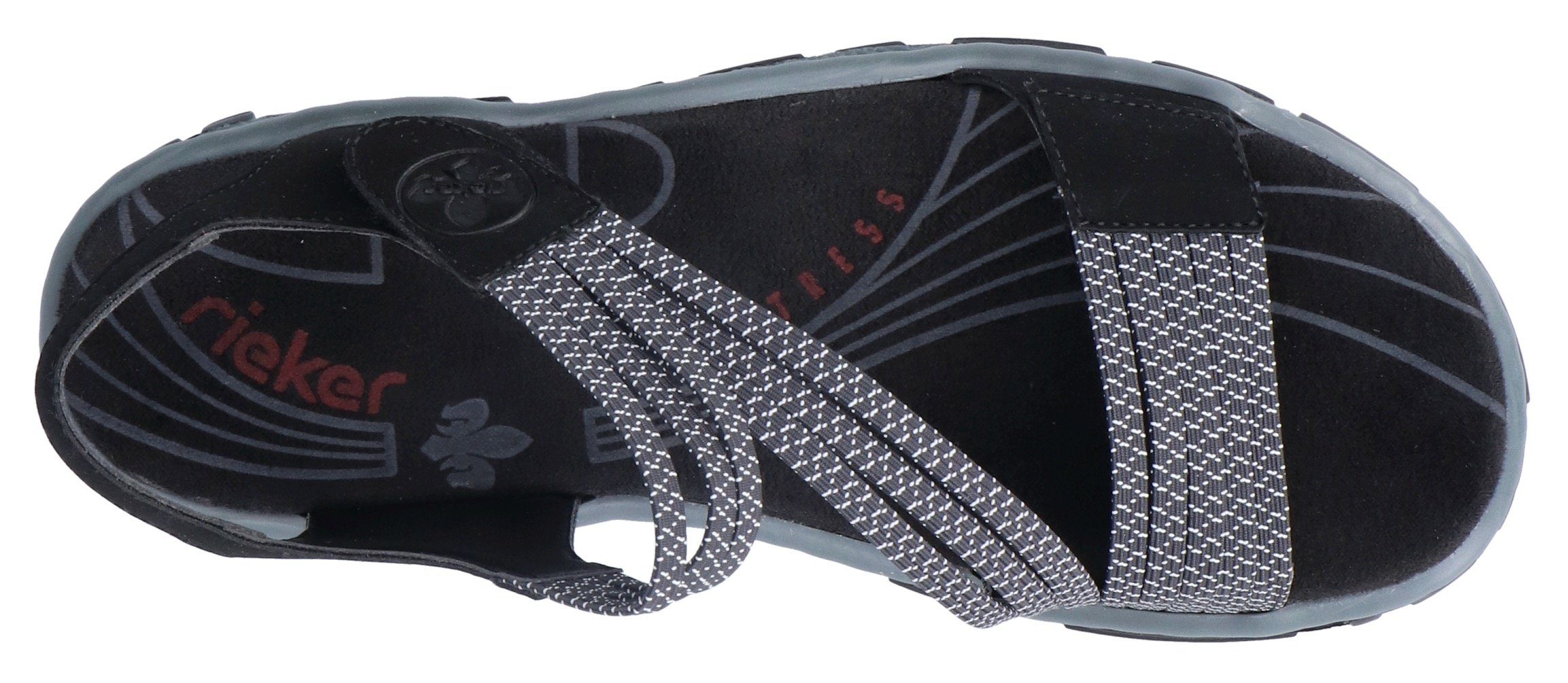 Rieker Riemchensandale, Sommerschuh, Sandalette, Klettschuh, in sportiver Optik