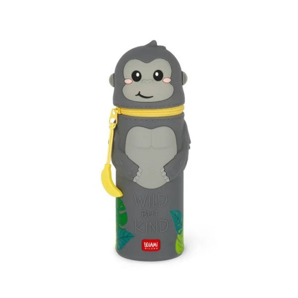 Legami Spiel Legami Kawaii Gorilla – 2-in-1 Federmäppchen & Stiftehalter