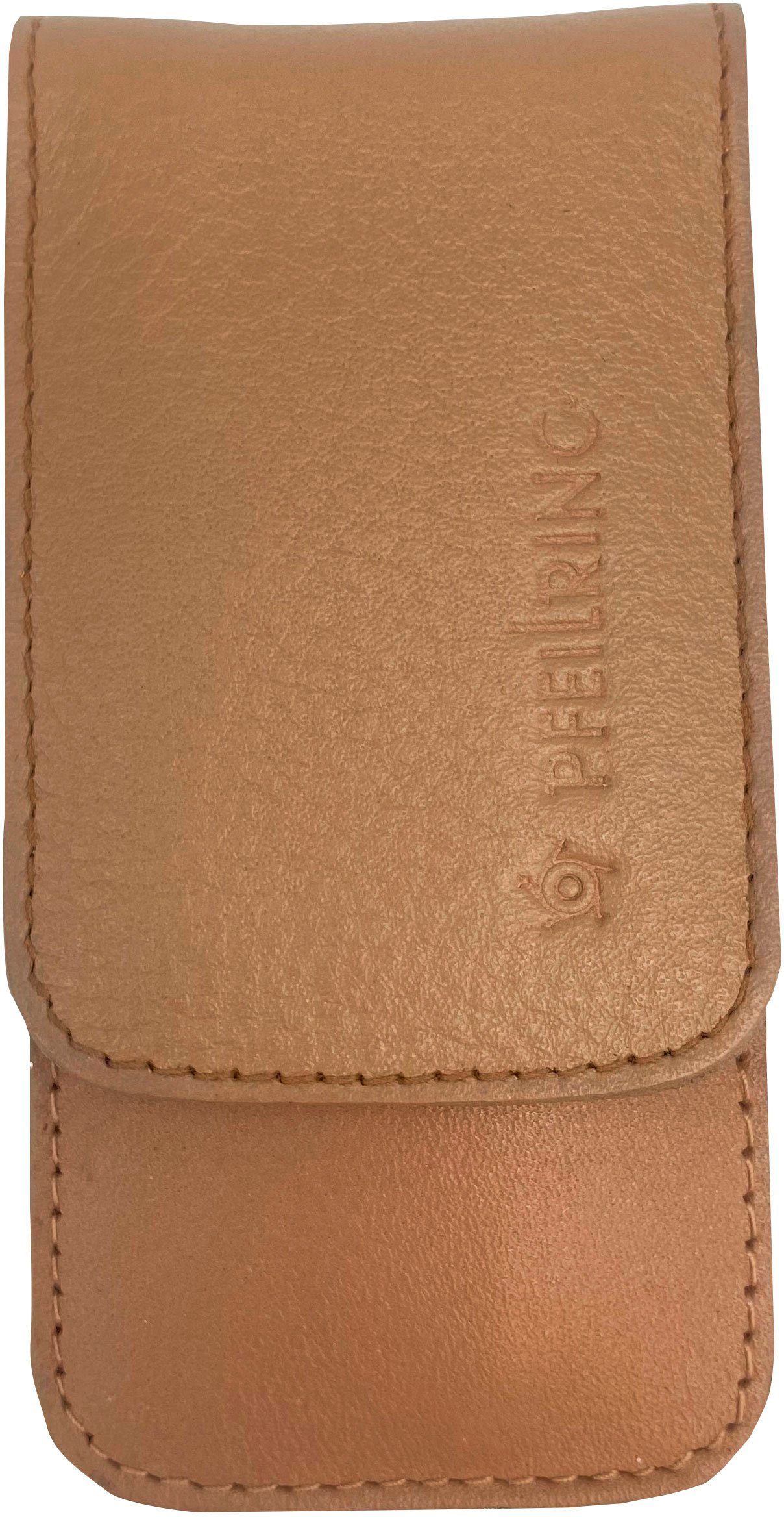 3 PFEILRING Nappaleder beige Maniküre-Etui, tlg.,