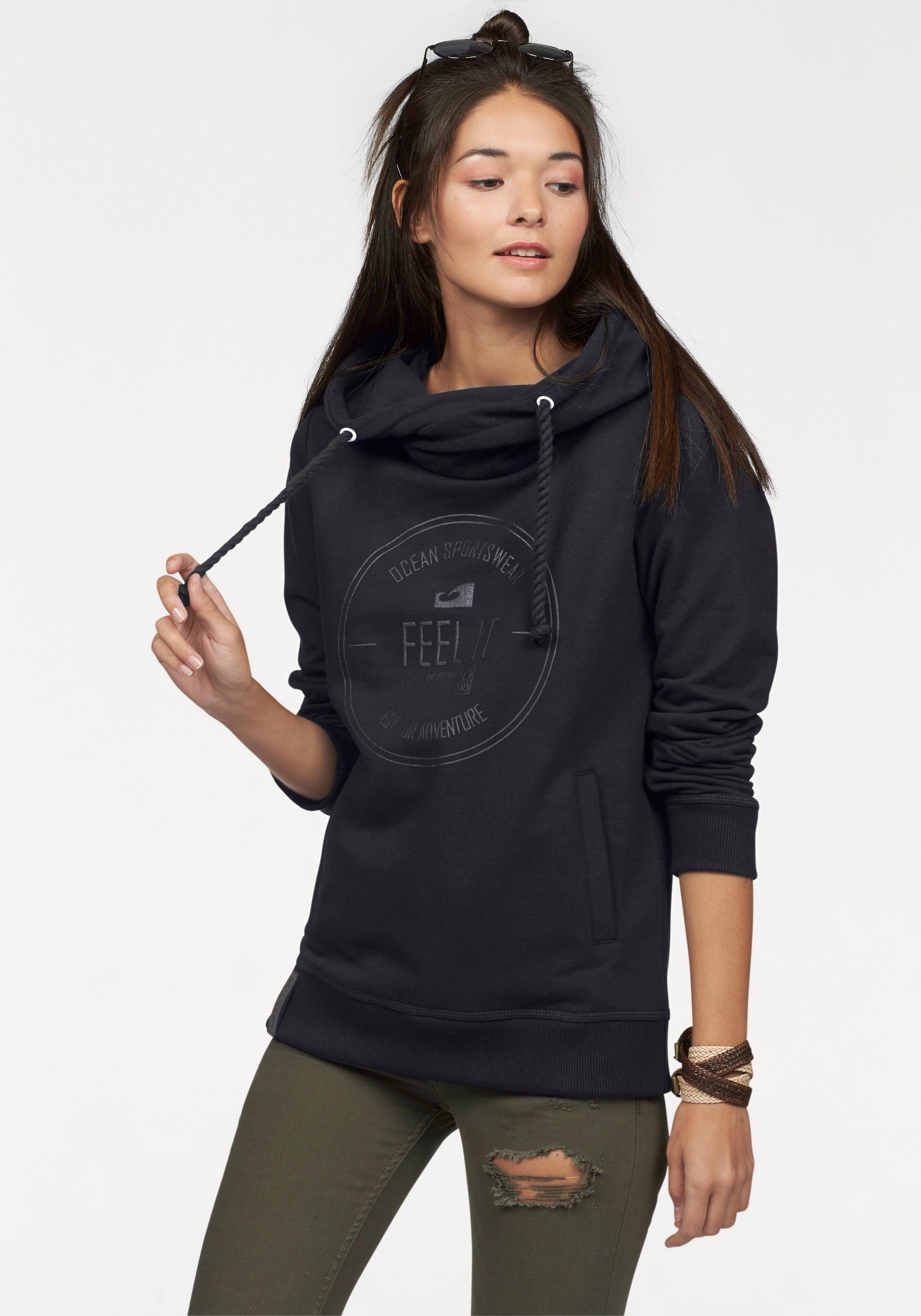 Ocean Sportswear Kapuzensweatshirt Essentials Sweatshirt schwarz