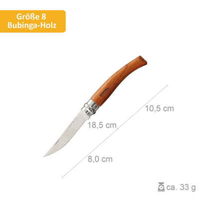 Opinel Taschenmesser Klappmesser Slim Line No 08/10/12/15, Taschenmesser Messer Olive Bubinga