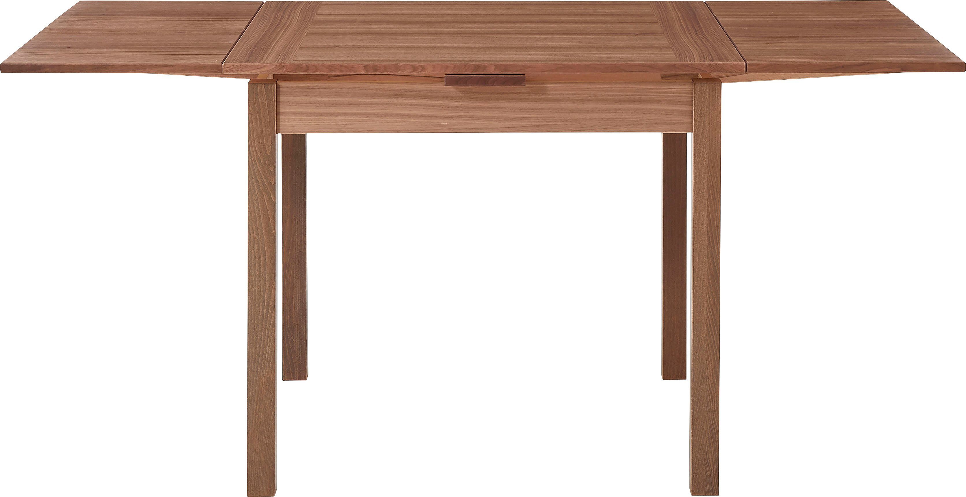 Breiten, aus by Hammel Walnuss Furnier/Massivholz, Auszugsfunktion Hammel Dinex, Basic in Furniture Esstisch mit zwei