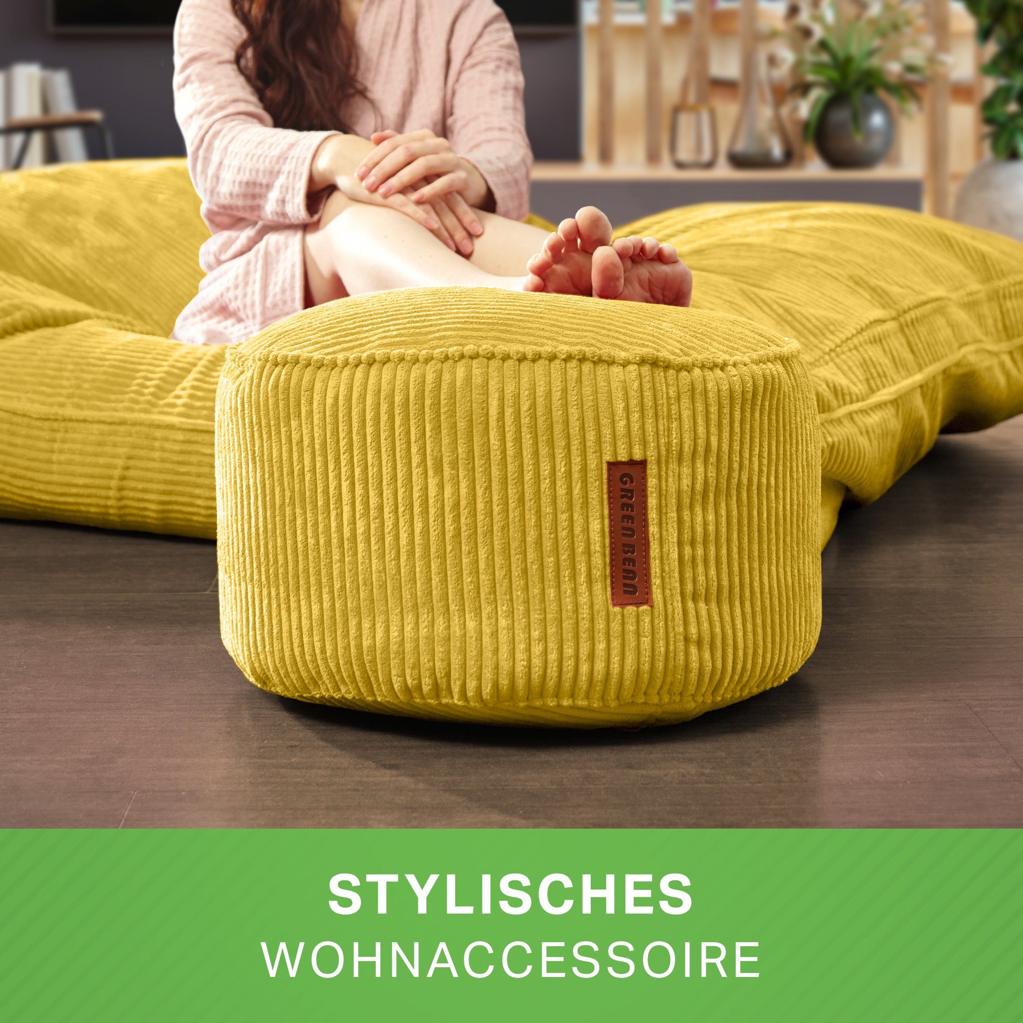 Green Bean Pouf Pouf Cord 45 günstig online kaufen