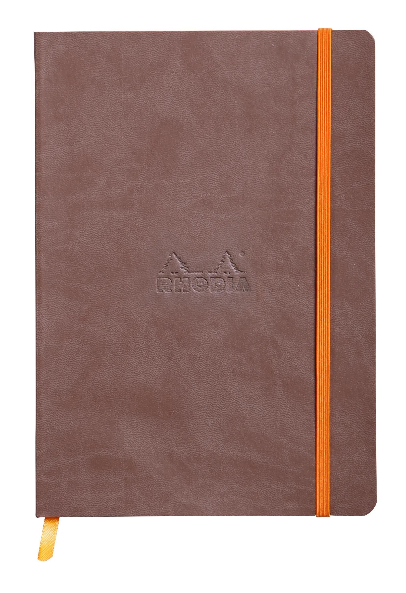 EXACOMPTA Einsteck-Fotoalbum Notizbuch A5 Softcover 80 Bl 90g dot/kariert, Schokoladenbraun 117453C, Rhodia, Blöcke, Hefte und Notizbücher