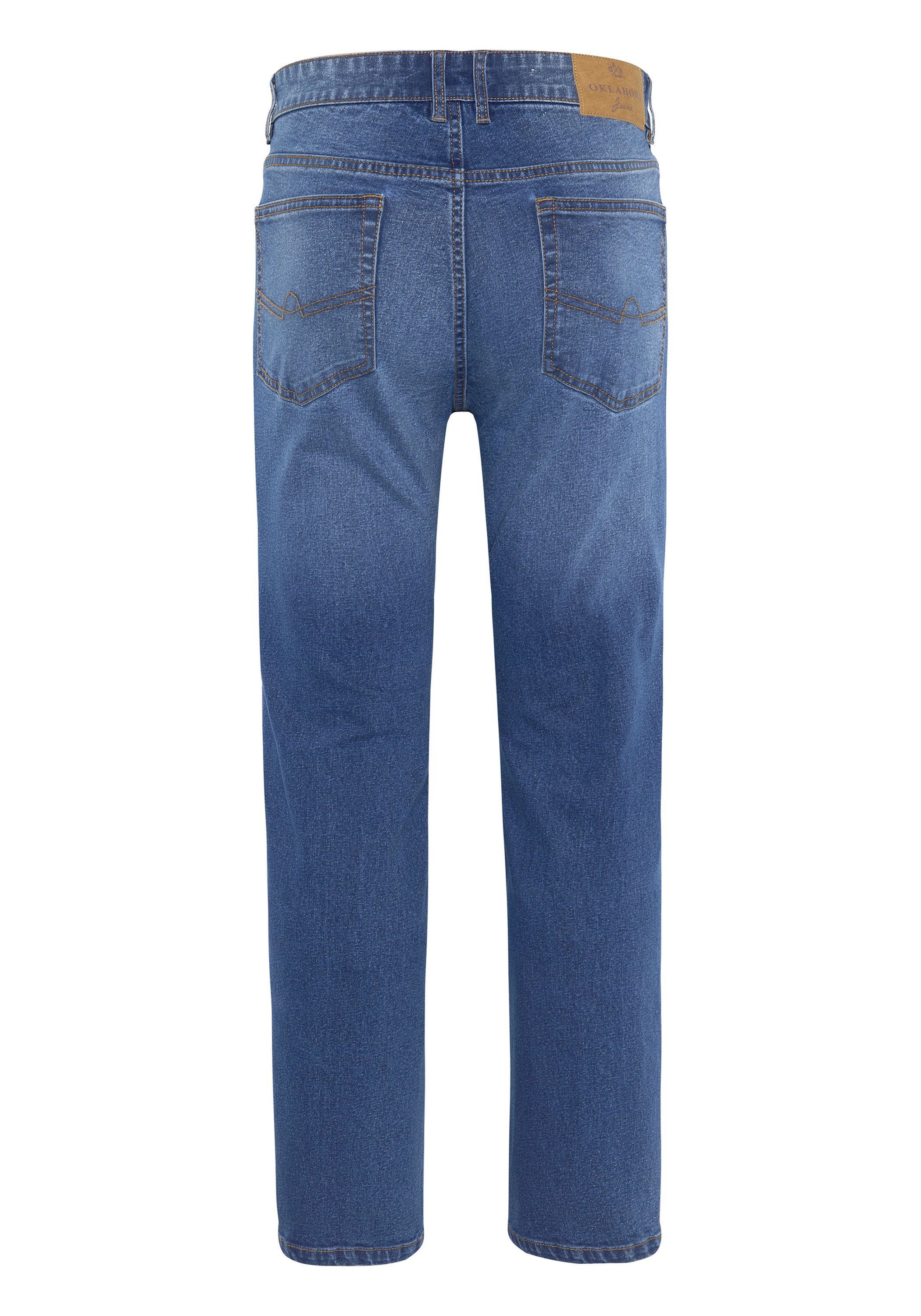 Oklahoma Jeans 5-Pocket-Jeans im verwaschenen Look günstig online kaufen