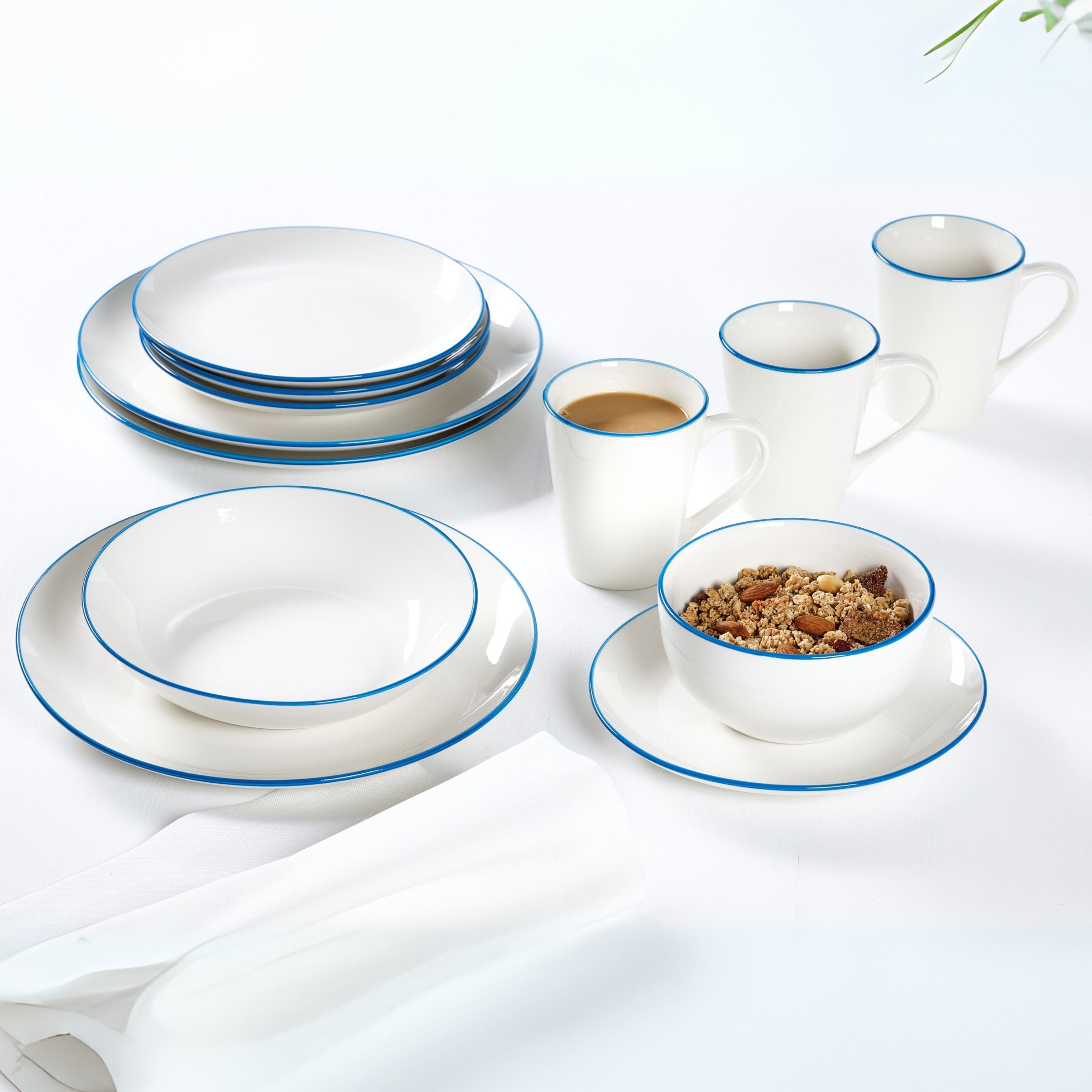 Ritzenhoff & Breker Kombiservice Adela (20-tlg), 4 Personen, Porzellan, aus Porzellan für 4 Personen