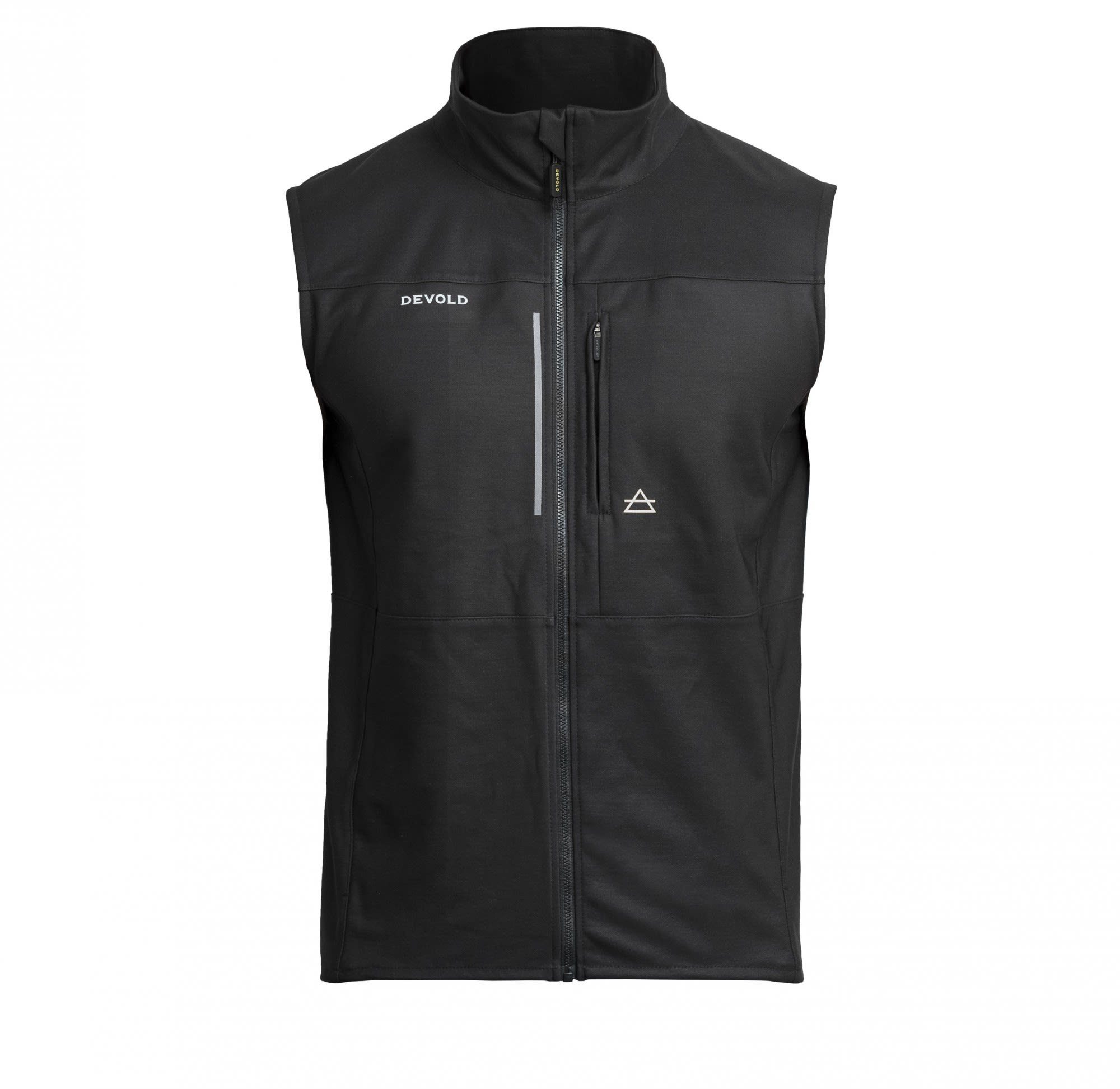 Devold M Devold Herren Vest Winddichte Funktionsweste Caviar Merino Running