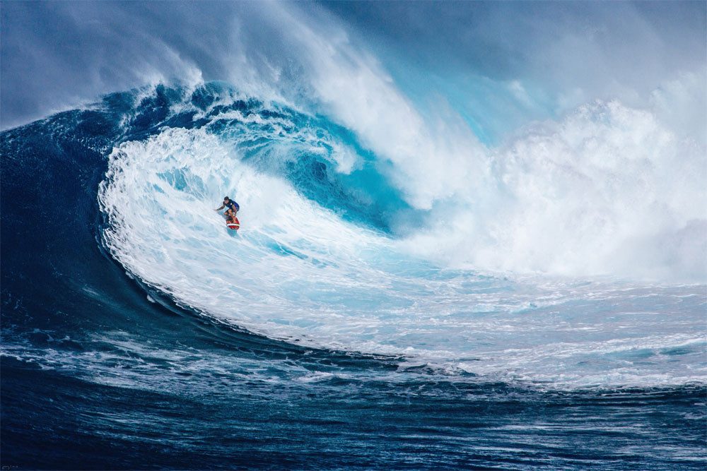 Poster Big Wave Surfing - Poster - The perfect wave