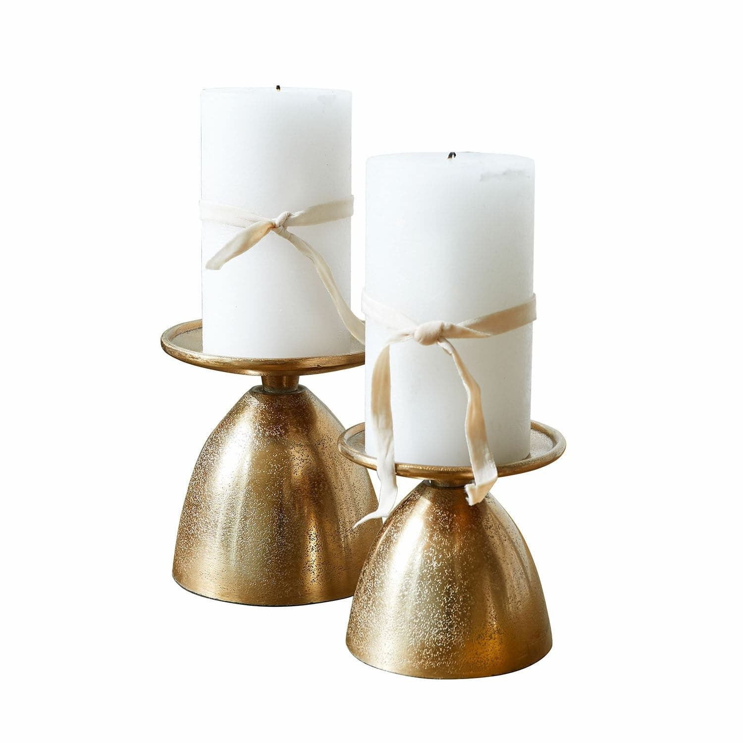 Mirabeau Kerzenständer Kerzenständer 2er Set Karimah champagner günstig online kaufen