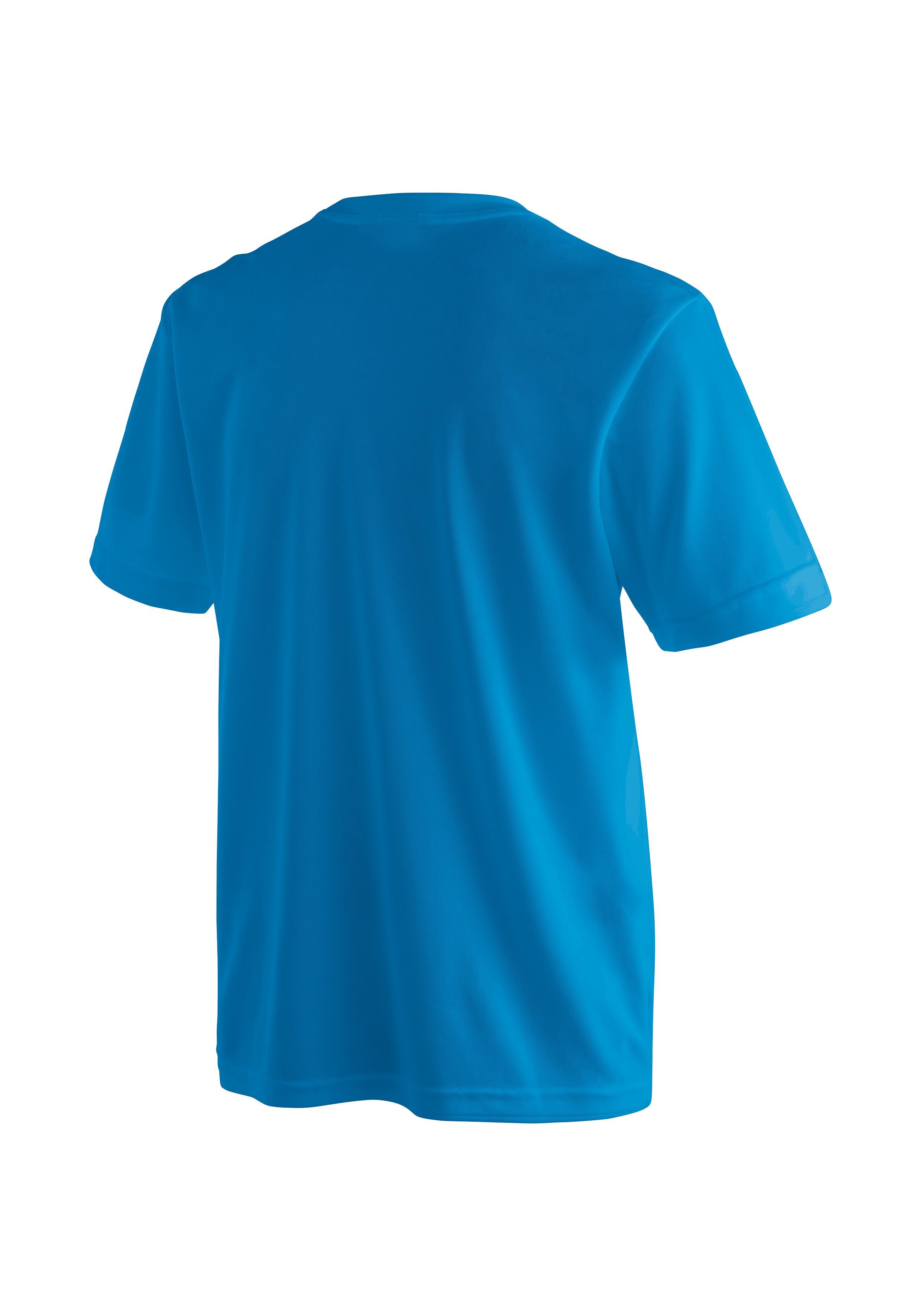 Maier Sports Funktionsshirt Walter ideal saphirblau Sport Freizeit für und