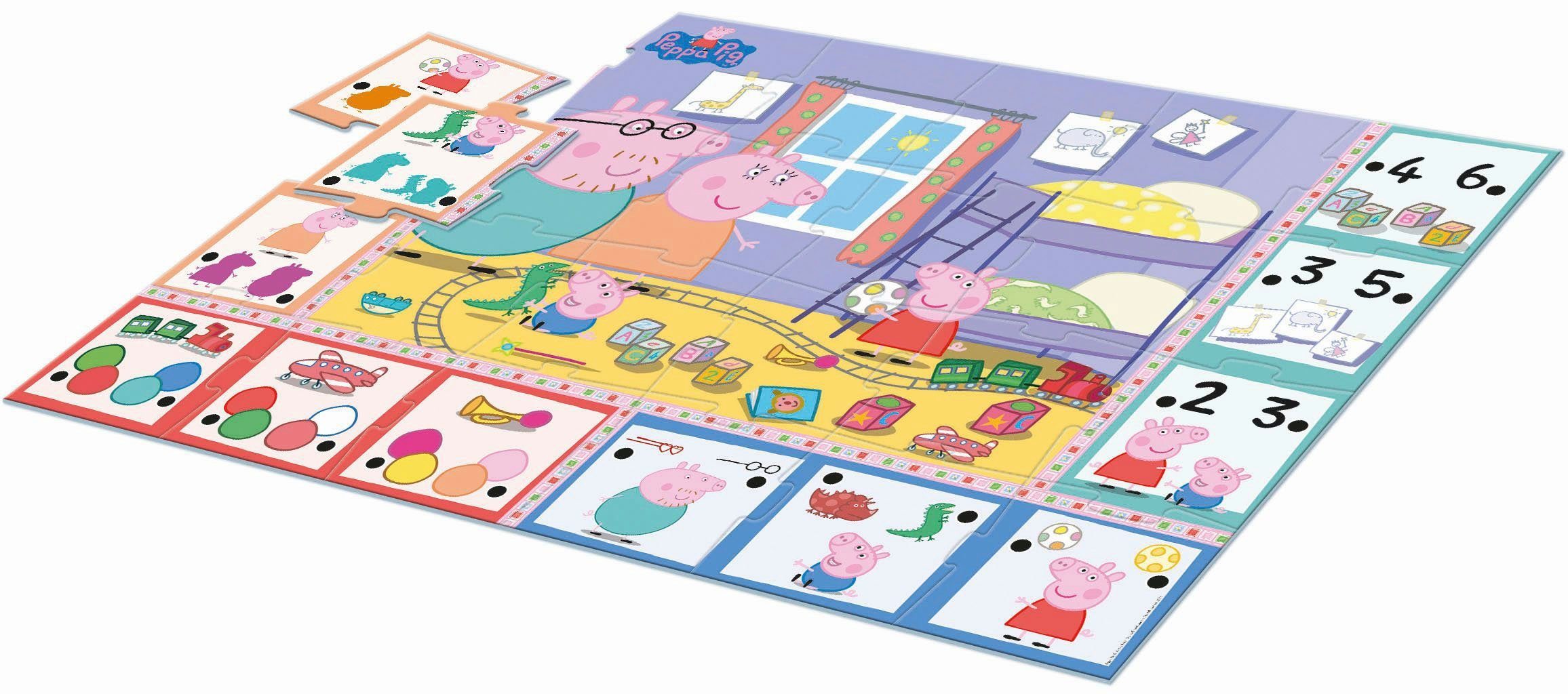 Clementoni® Puzzle Quiz-Bodenpuzzle Peppa Pig, 24 günstig online kaufen