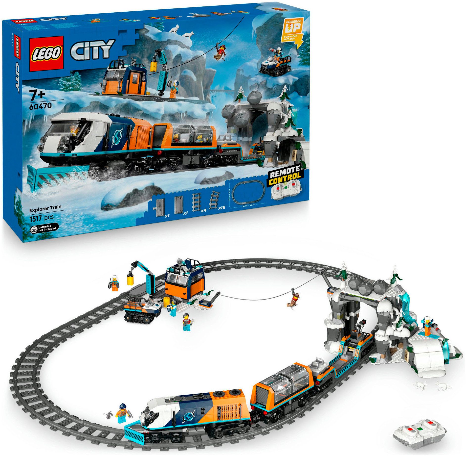 LEGO® Arktis-Polarexpress (60470), LEGO City Konstruktionsspielsteine, (151 günstig online kaufen