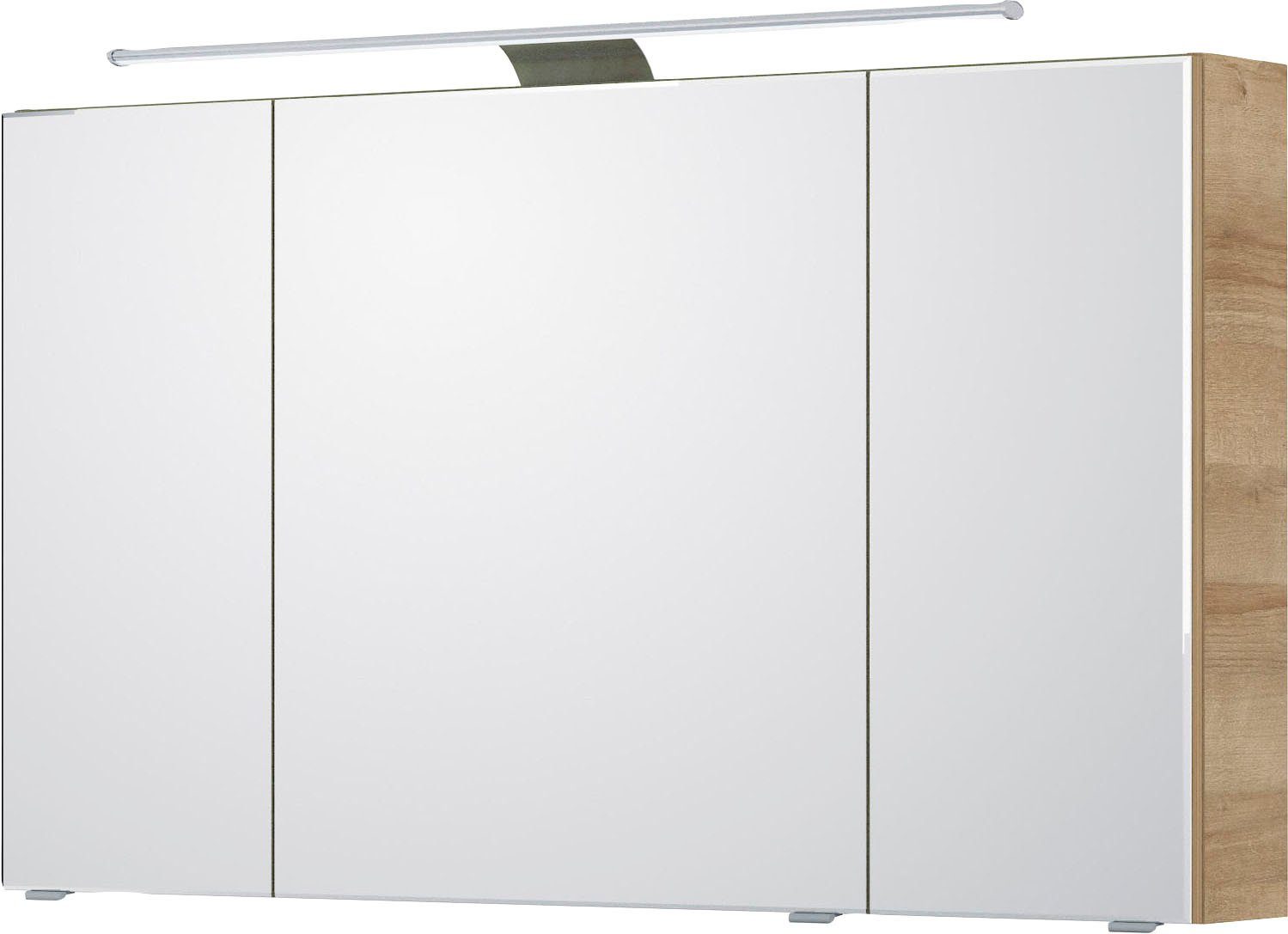 Saphir Spiegelschrank "6005 Sprint Badschrank, 3 Spiegeltüren, 6 Einlegeböd günstig online kaufen