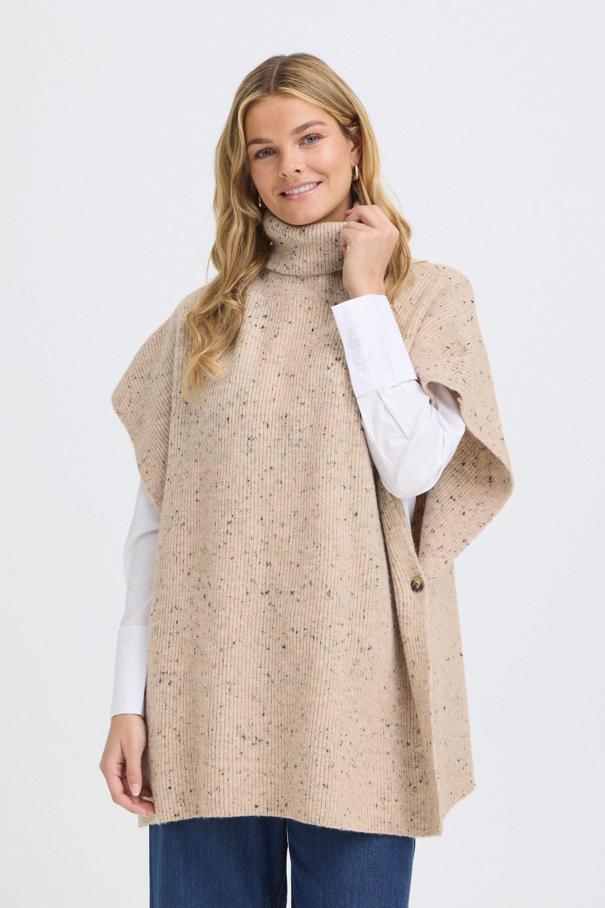 fransa Strickponcho Poncho FRNANNA